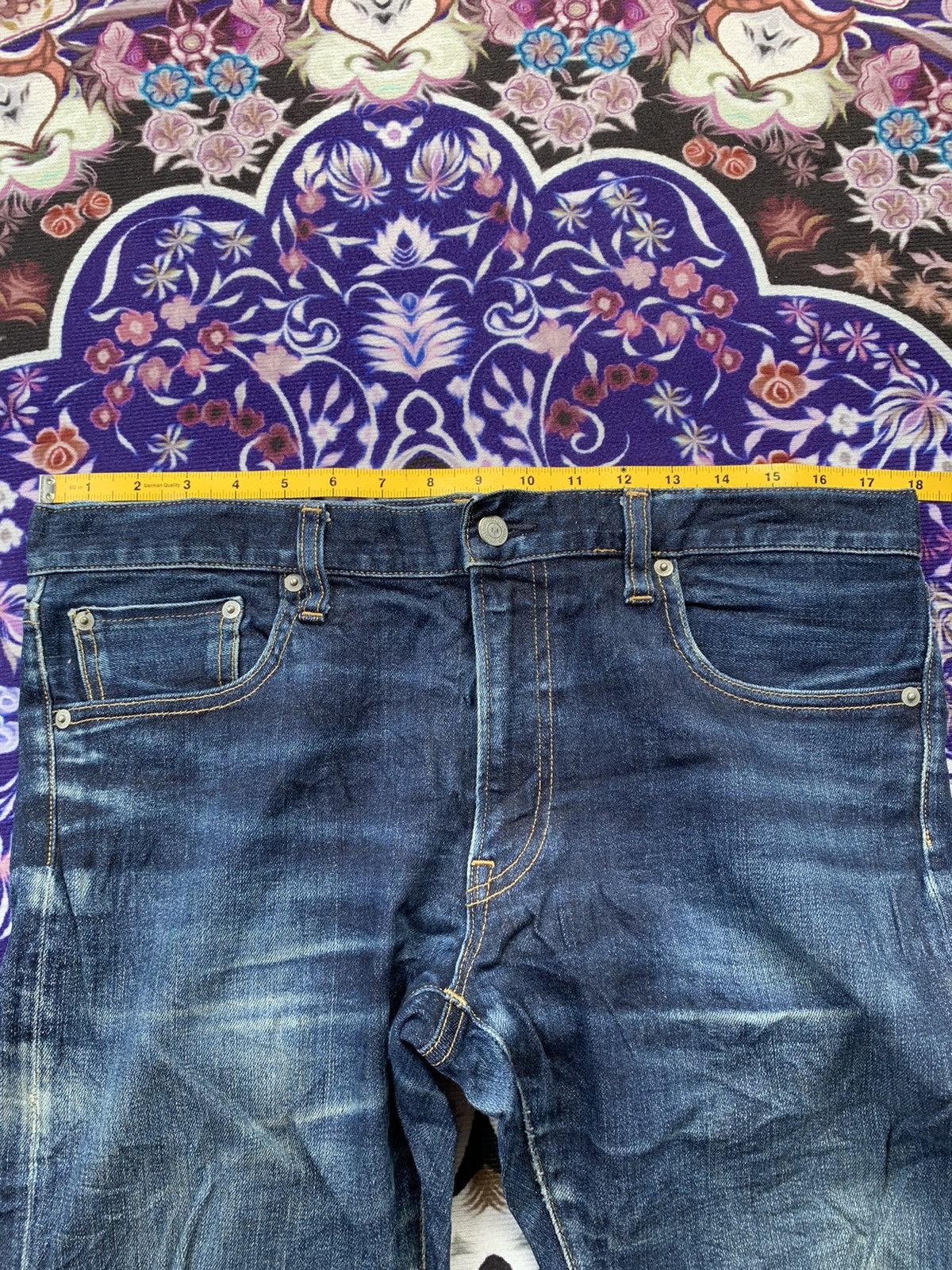 Japanese Brand Uniqlo Selvedge Slim Fit Denim Size US 36 / EU 52 - 13 Thumbnail
