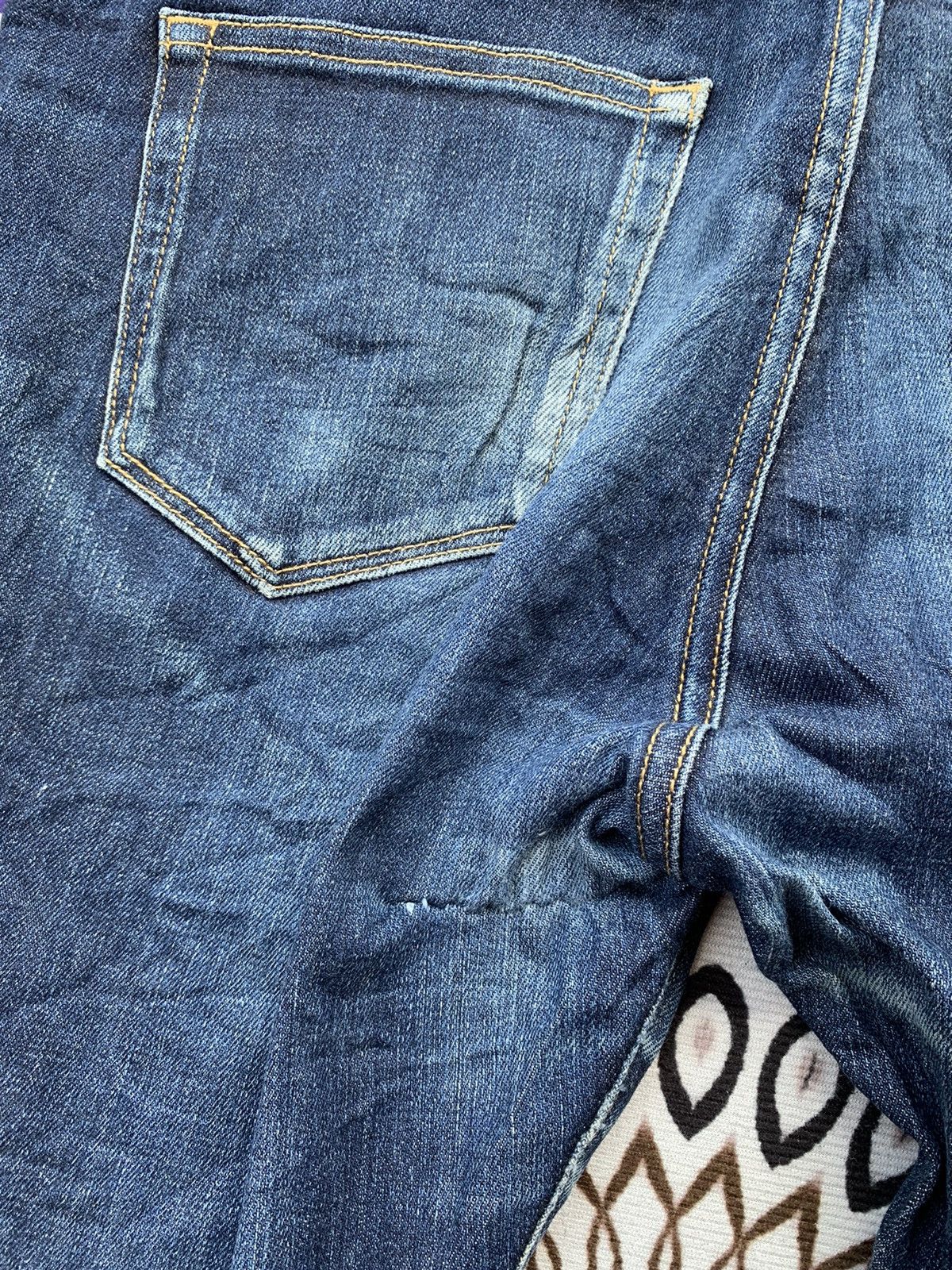 Japanese Brand Uniqlo Selvedge Slim Fit Denim Size US 36 / EU 52 - 10 Thumbnail
