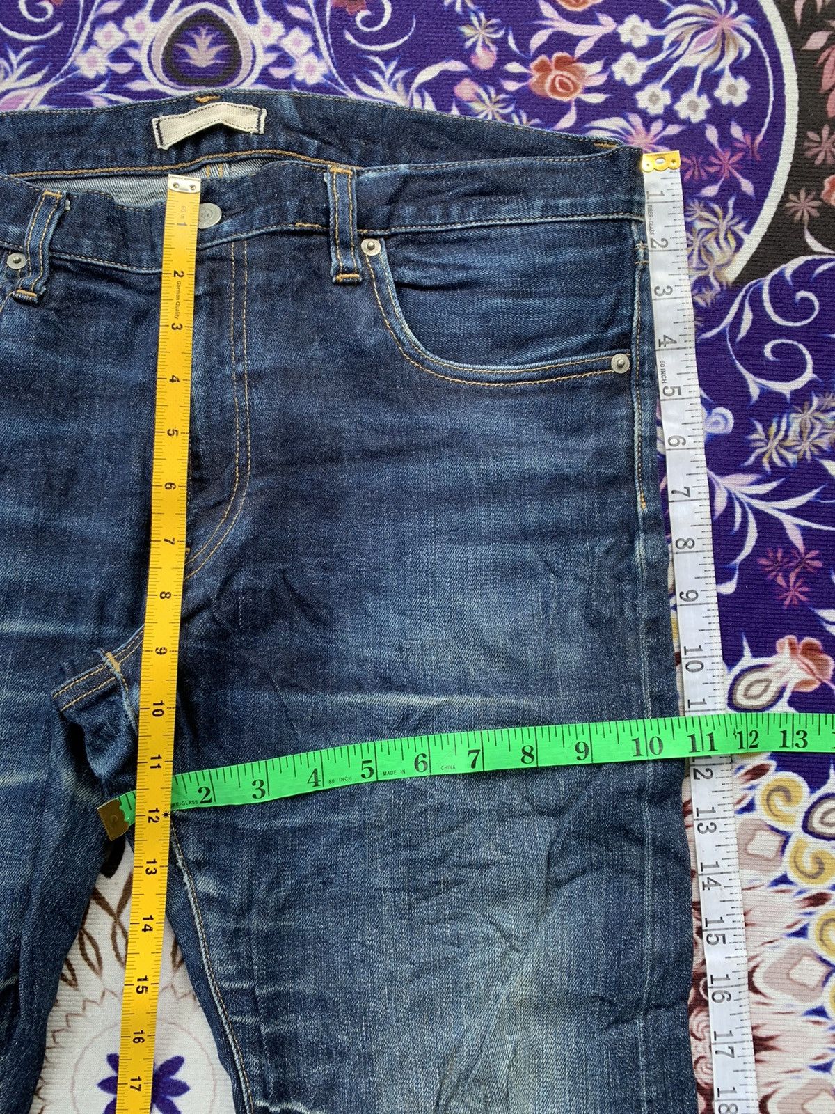 Japanese Brand Uniqlo Selvedge Slim Fit Denim Size US 36 / EU 52 - 12 Thumbnail