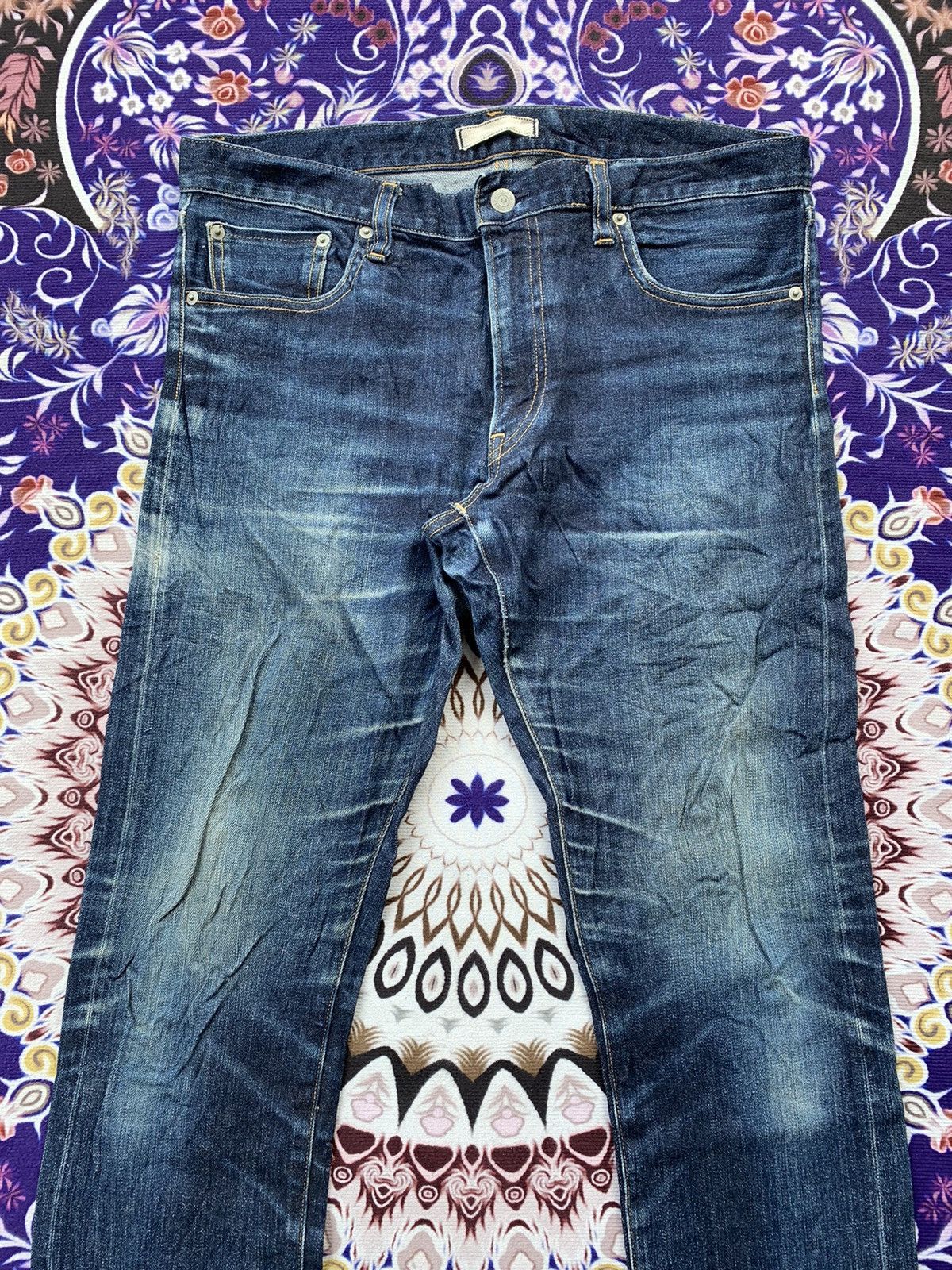 Japanese Brand Uniqlo Selvedge Slim Fit Denim Size US 36 / EU 52 - 3 Thumbnail