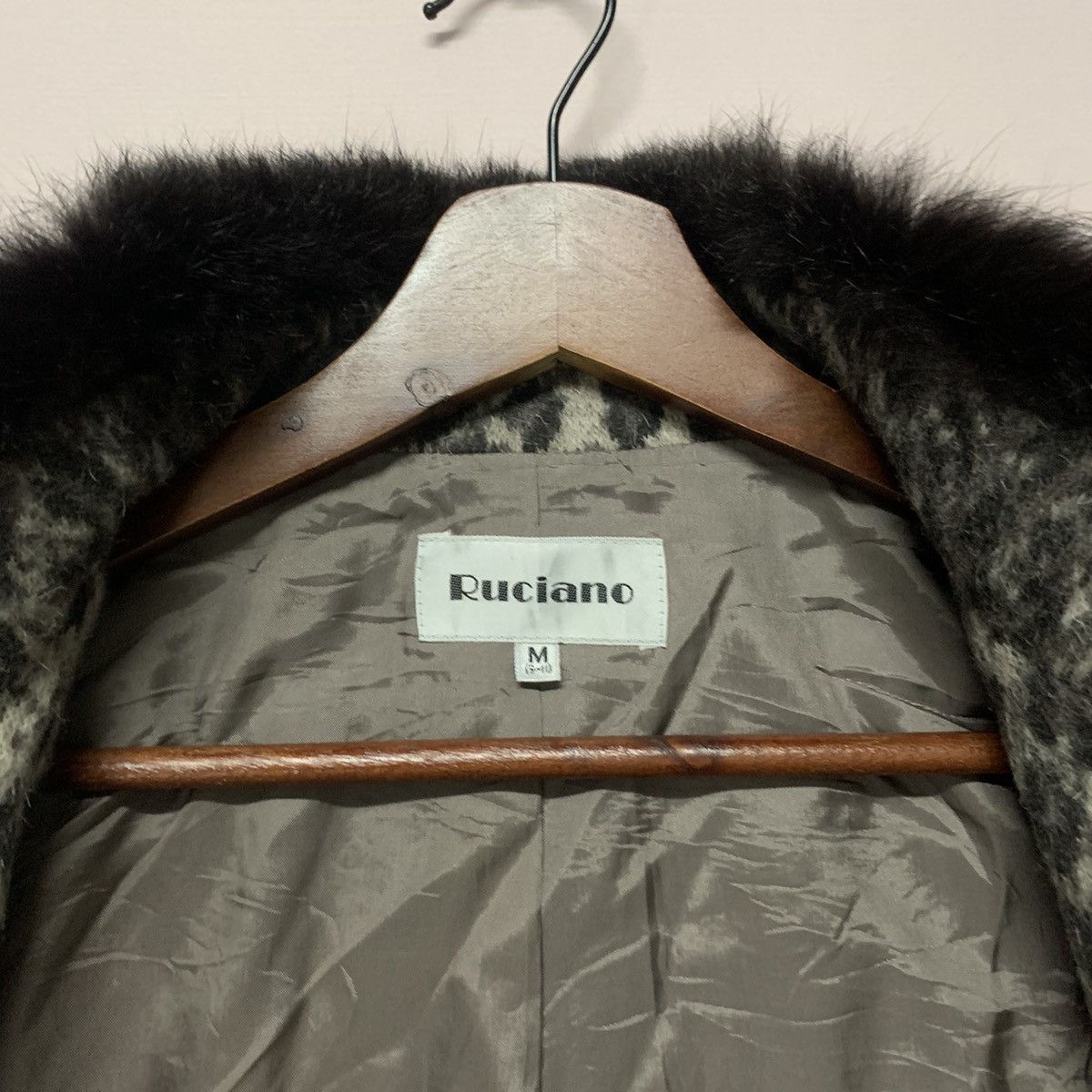 Japanese Brand × Vintage Vintage Ruciano Leopard RARE Double Breast Fur Jacket & Coat Size M / US 6-8 / IT 42-44 - 8 Thumbnail