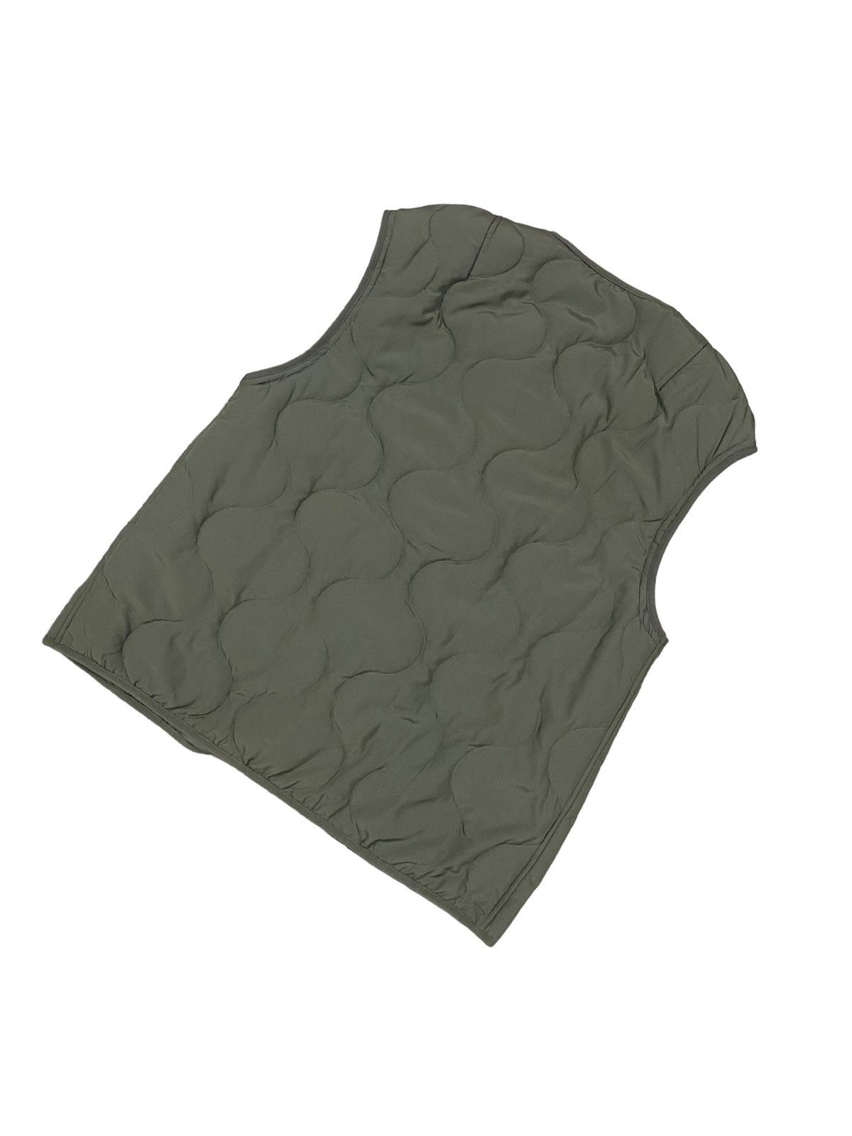 Beauty Beast × GU × Japanese Brand G.u Waistcoat Olive Green Quilted Gilet Vest Jacket Size 40S - 12 Thumbnail