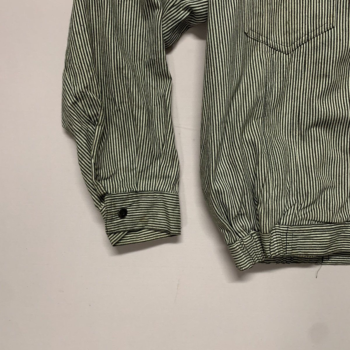 Japanese Brand Y2K Hickory Striped Japanese Vintage Double Breast Jacket Size M / US 6-8 / IT 42-44 - 3 Thumbnail