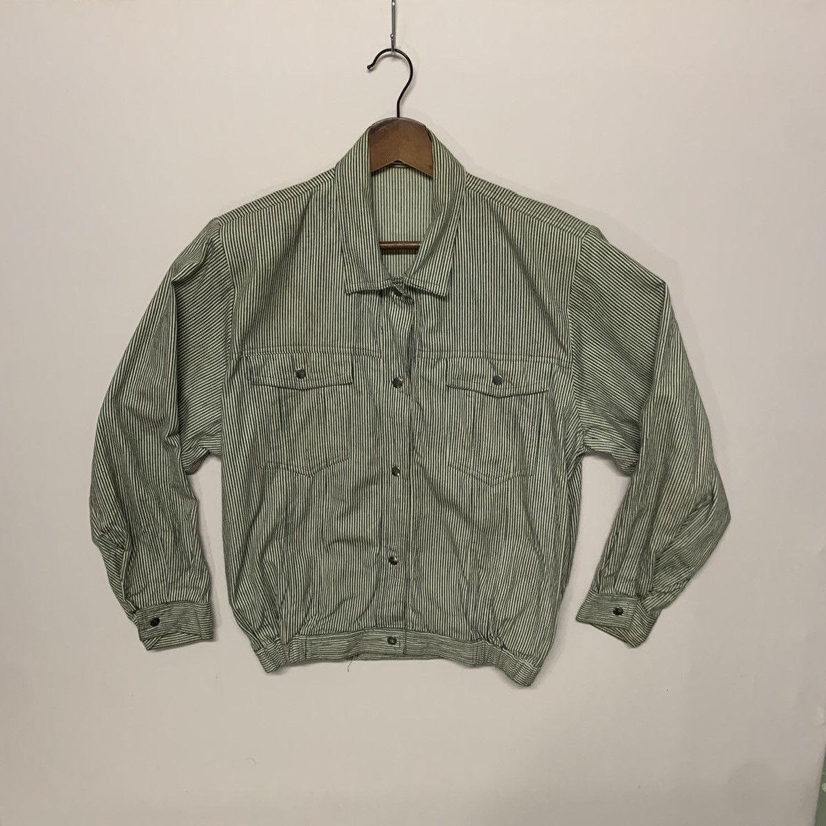 Japanese Brand Y2K Hickory Striped Japanese Vintage Double Breast Jacket Size M / US 6-8 / IT 42-44 - 1 Thumbnail