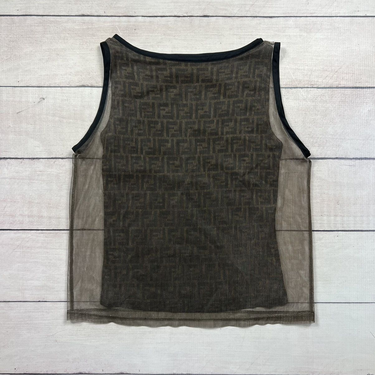 image of Fendi Brown Top Monogram, Women's (Size Small)