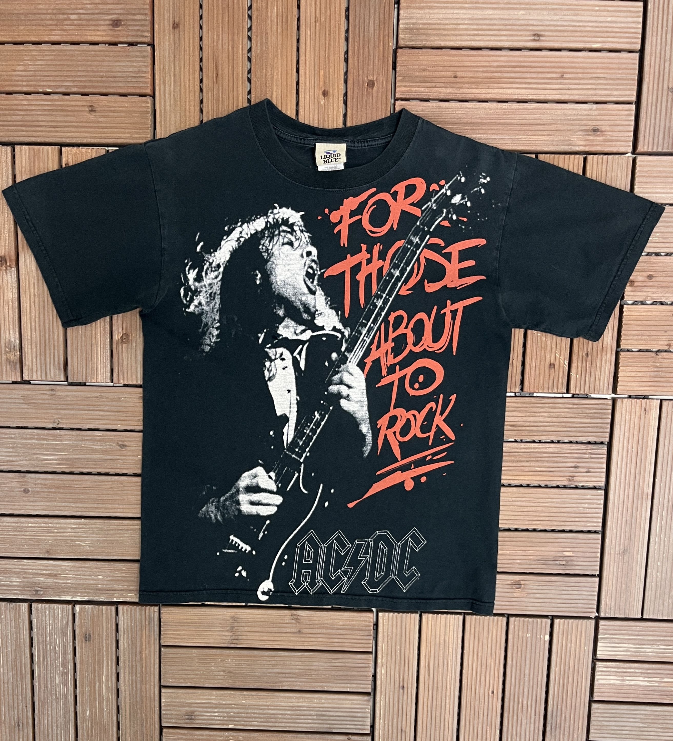 Vintage AC/DC For Those About To Rock Vintage T-Shirt Tee Size US M / EU 48-50 / 2 - 1 Thumbnail