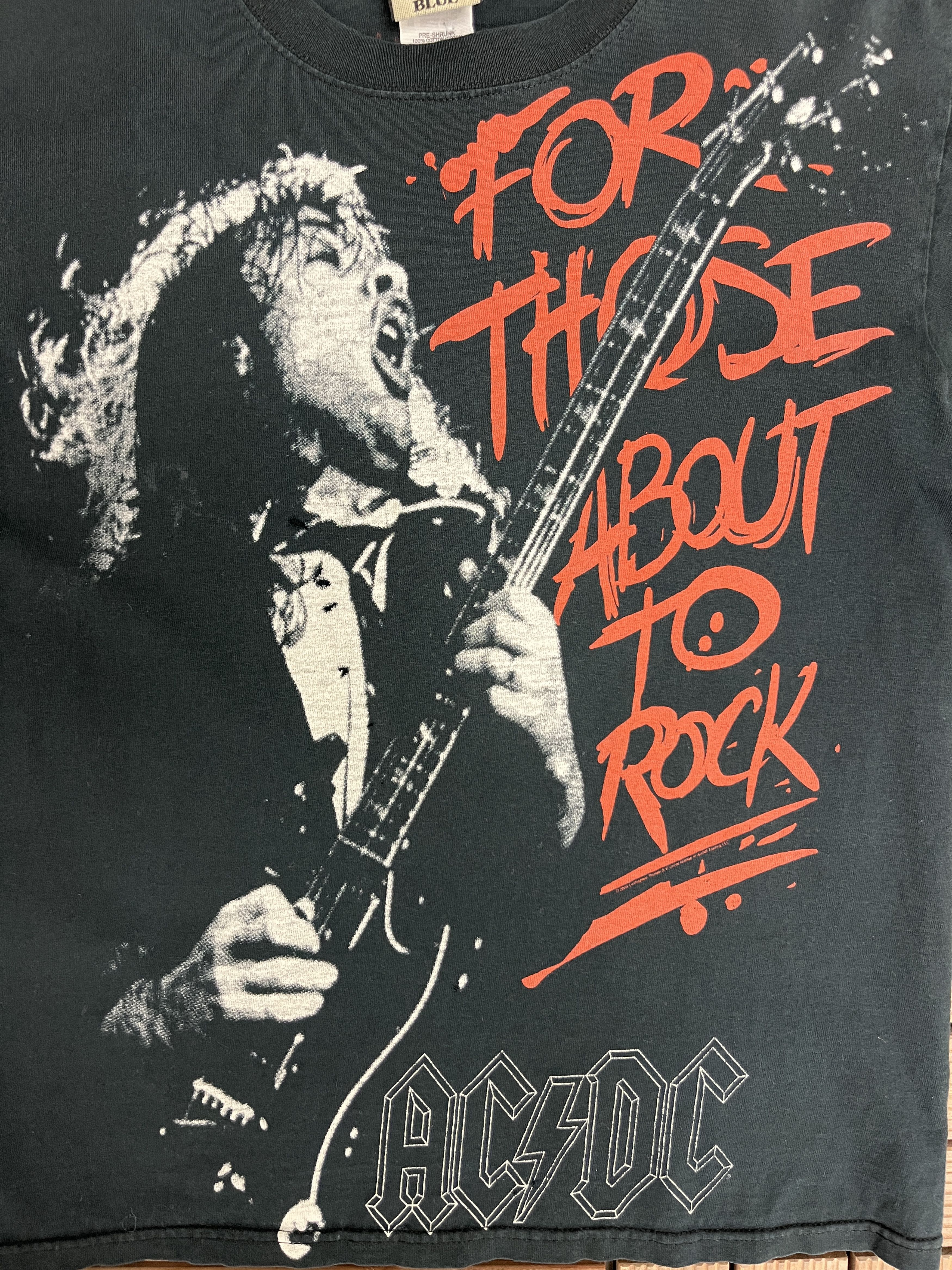 Vintage AC/DC For Those About To Rock Vintage T-Shirt Tee Size US M / EU 48-50 / 2 - 2 Thumbnail