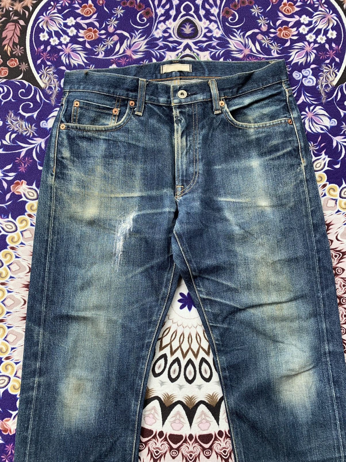 Japanese Brand Uniqlo Selvedge Denim Size US 33 - 4 Thumbnail