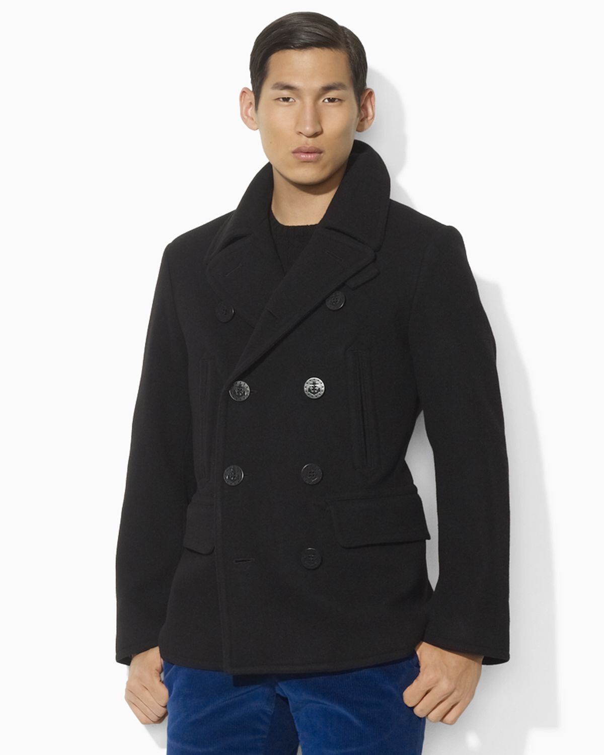 Polo Ralph Lauren Academy Wool Blend Pea Coat | Grailed