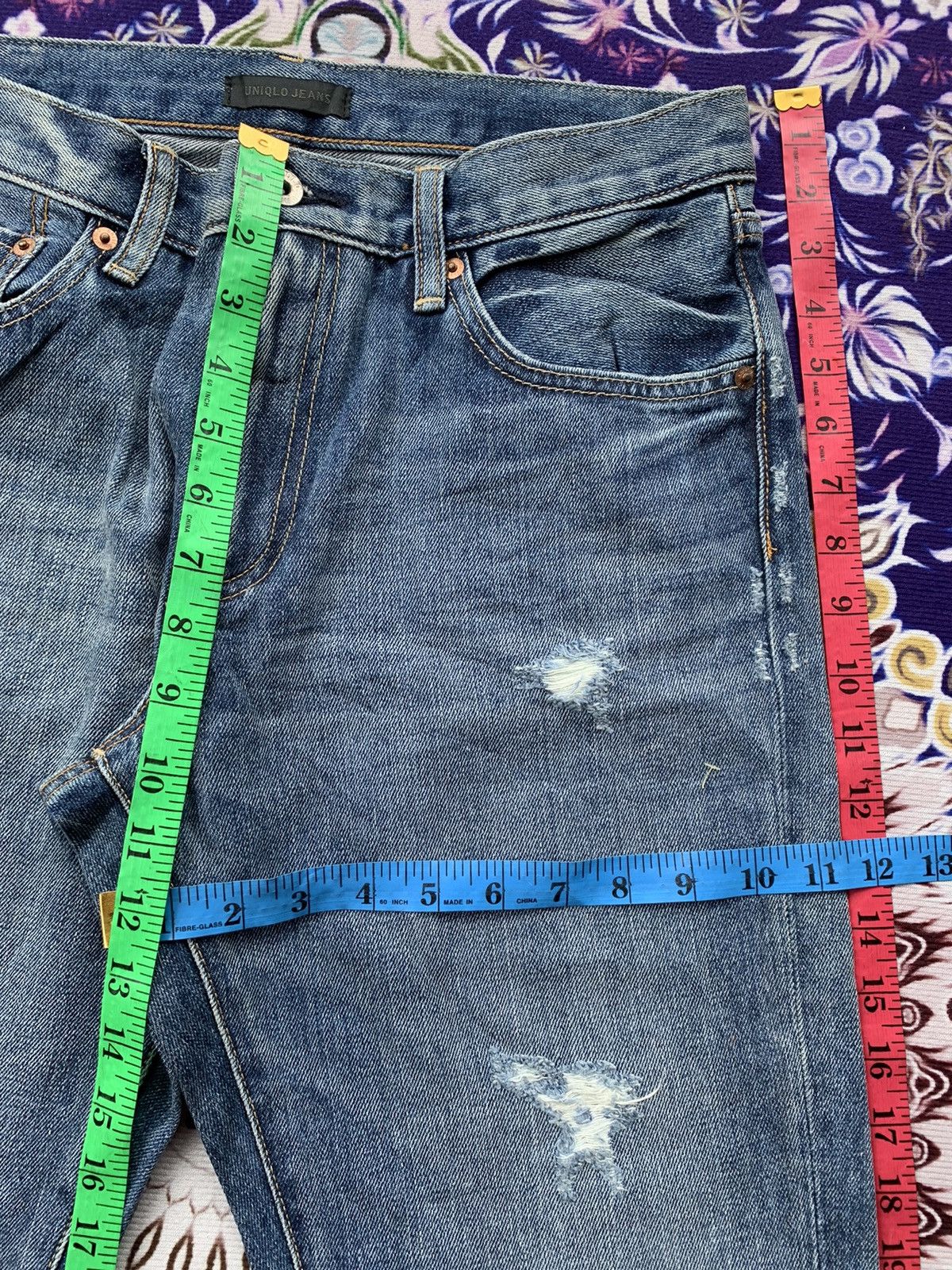 Uniqlo Uniqlo Distressed Denim Size US 32 / EU 48 - 10 Thumbnail