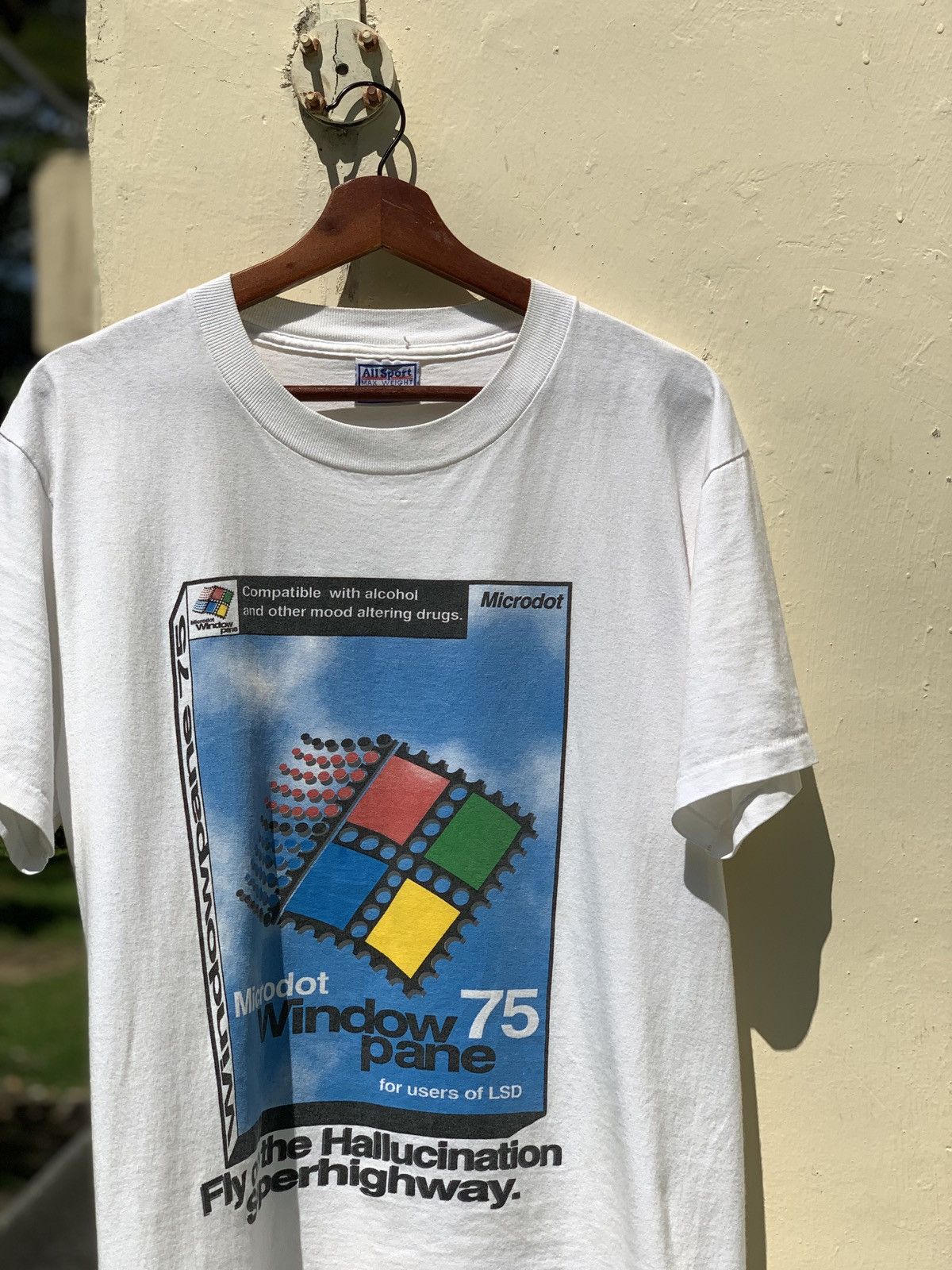 LSDworldpeace × Vintage Vintage 90s LSD microdots parody microsoft Size US L / EU 52-54 / 3 - 3 Thumbnail