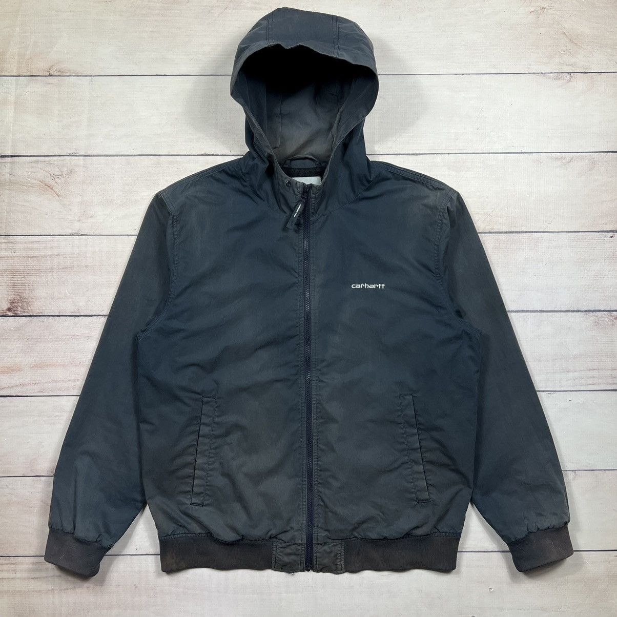 Carhartt Vintage Faded Navy Carhartt Jacket Bomber Size US L / EU 52-54 / 3 - 1 Thumbnail
