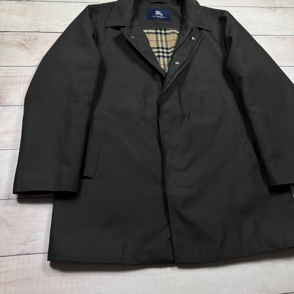 Burberry Burberry Brown Coat Wool Checkered Inside Size US L / EU 52-54 / 3 - 3 Thumbnail