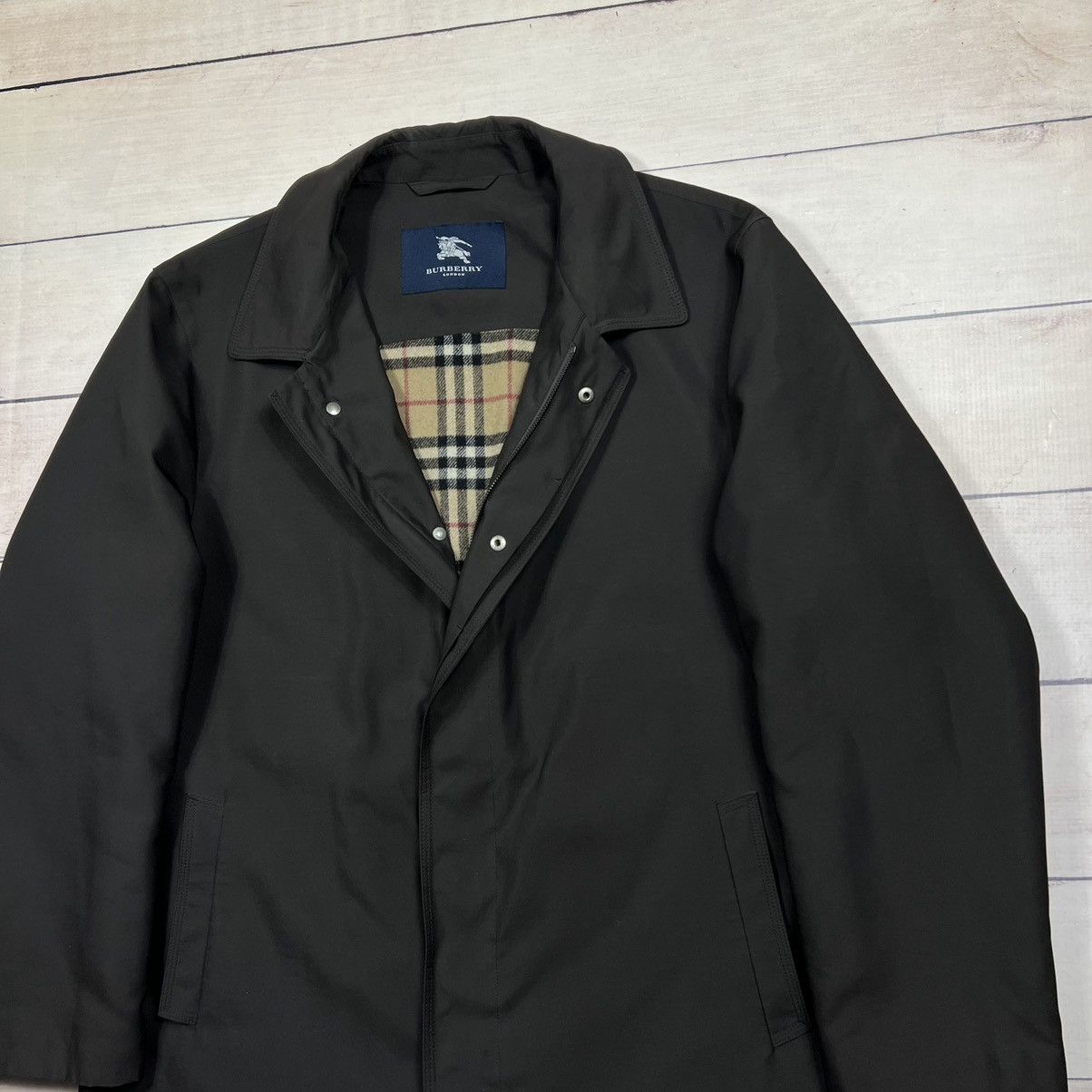 Burberry Burberry Brown Coat Wool Checkered Inside Size US L / EU 52-54 / 3 - 4 Thumbnail