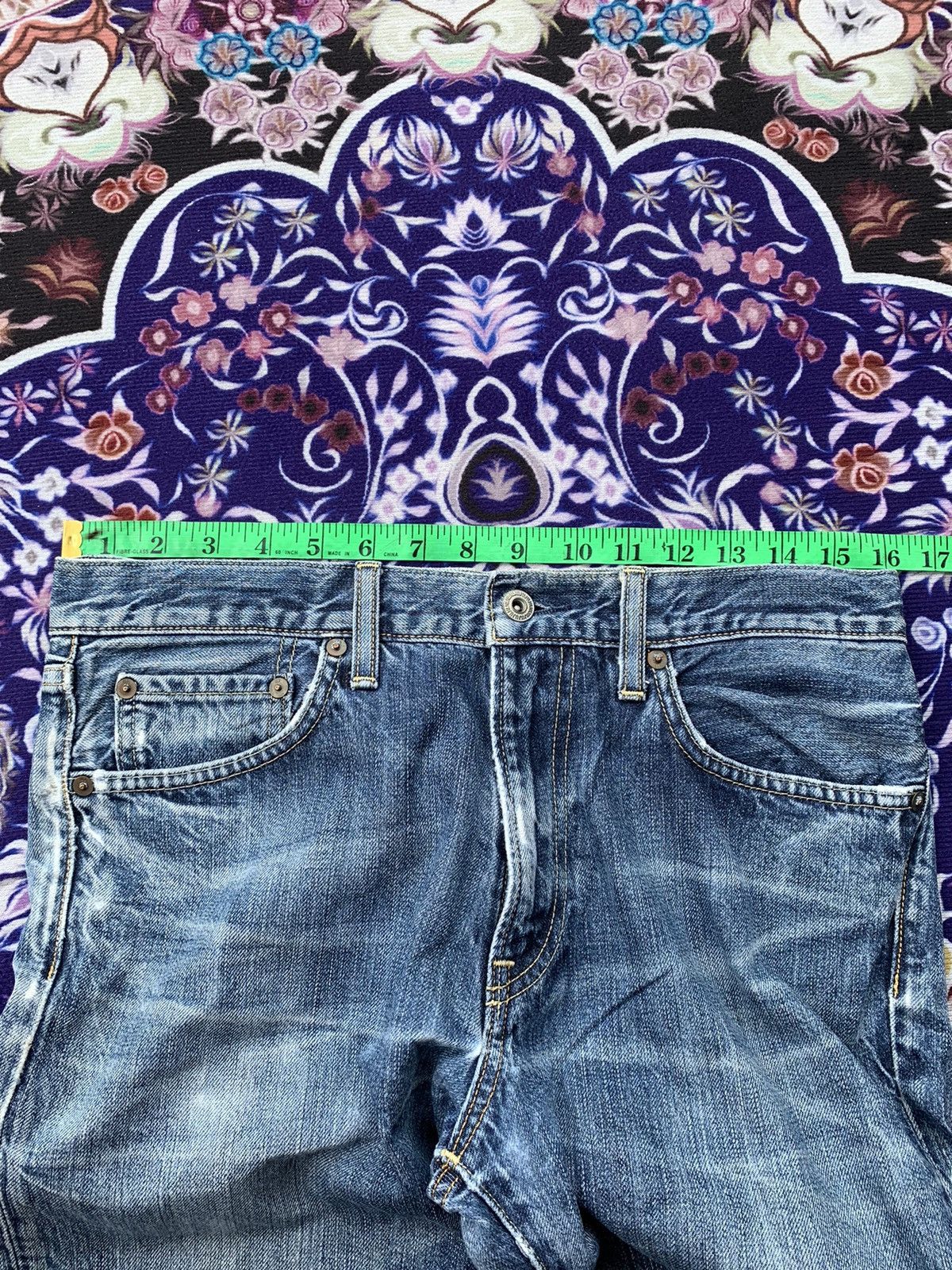 Japanese Brand Uniqlo Faded Wash Denim Size US 32 / EU 48 - 18 Thumbnail