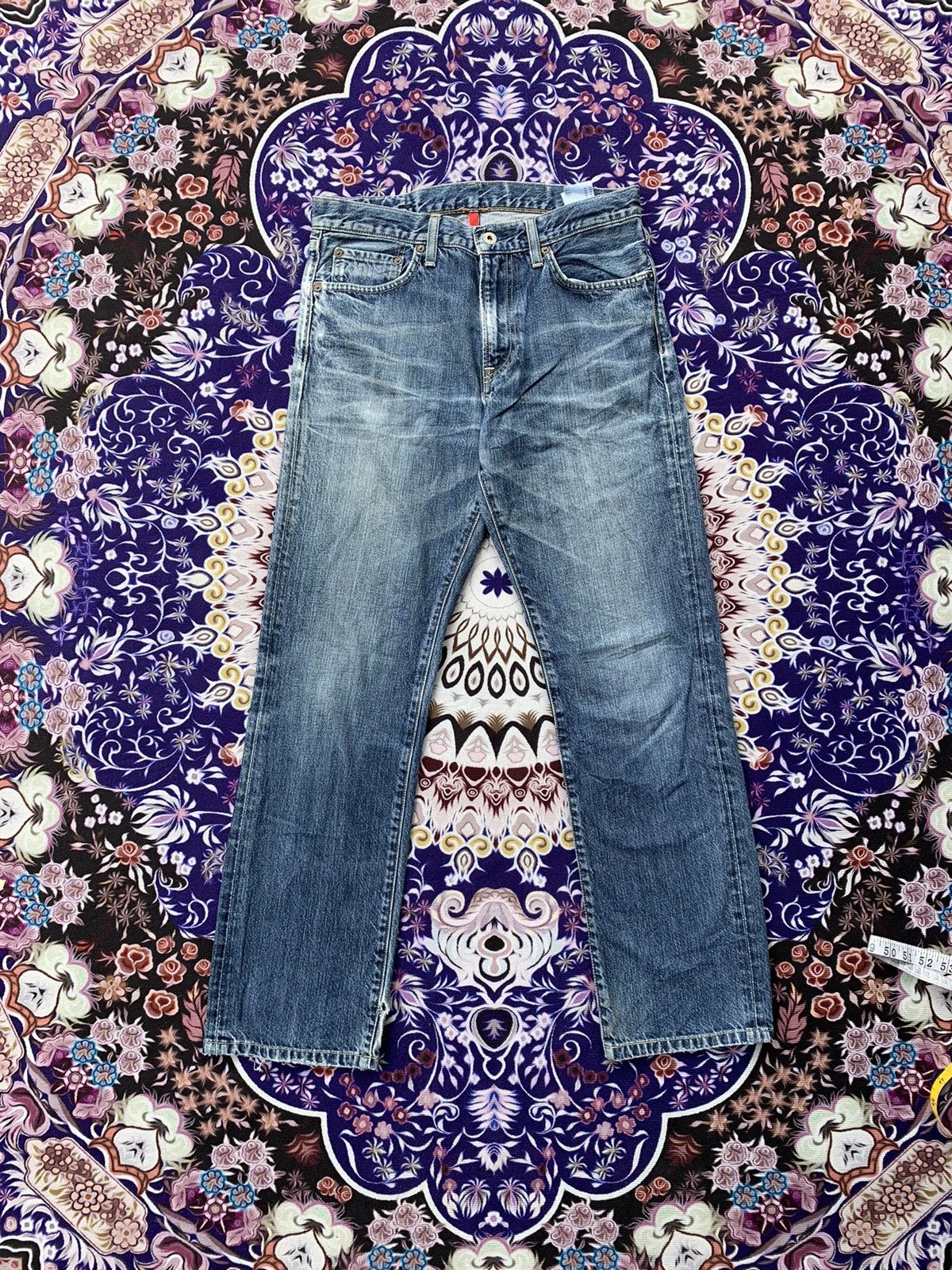 Japanese Brand Uniqlo Faded Wash Denim Size US 32 / EU 48 - 1 Thumbnail