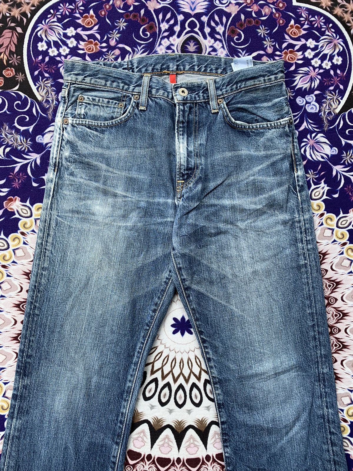 Japanese Brand Uniqlo Faded Wash Denim Size US 32 / EU 48 - 4 Thumbnail