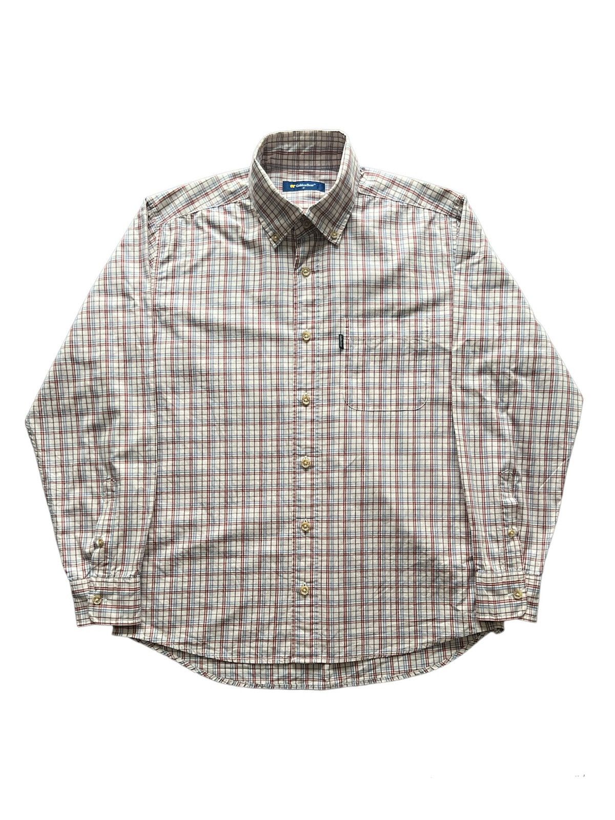 Golden Bear : Shirt Button Ups Checked Plaids Long Sleeve