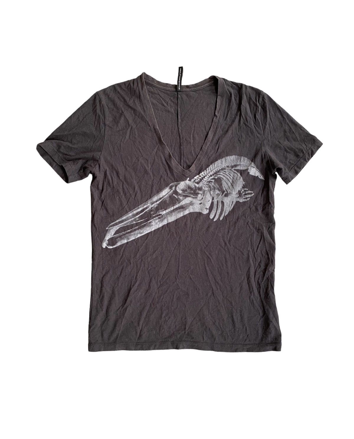 Neil Barrett V neck fossil tee Size US M / EU 48-50 / 2 - 1 Thumbnail