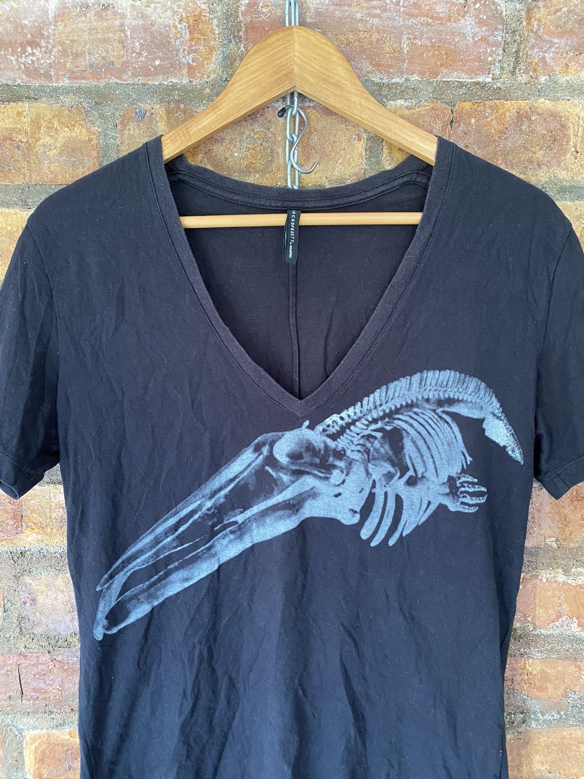 Neil Barrett V neck fossil tee Size US M / EU 48-50 / 2 - 4 Thumbnail