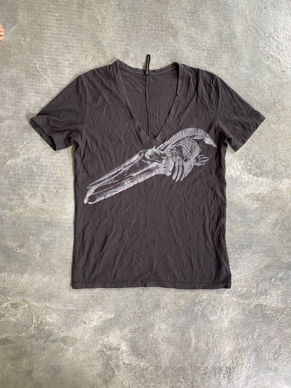 Neil Barrett V neck fossil tee Size US M / EU 48-50 / 2 - 2 Thumbnail