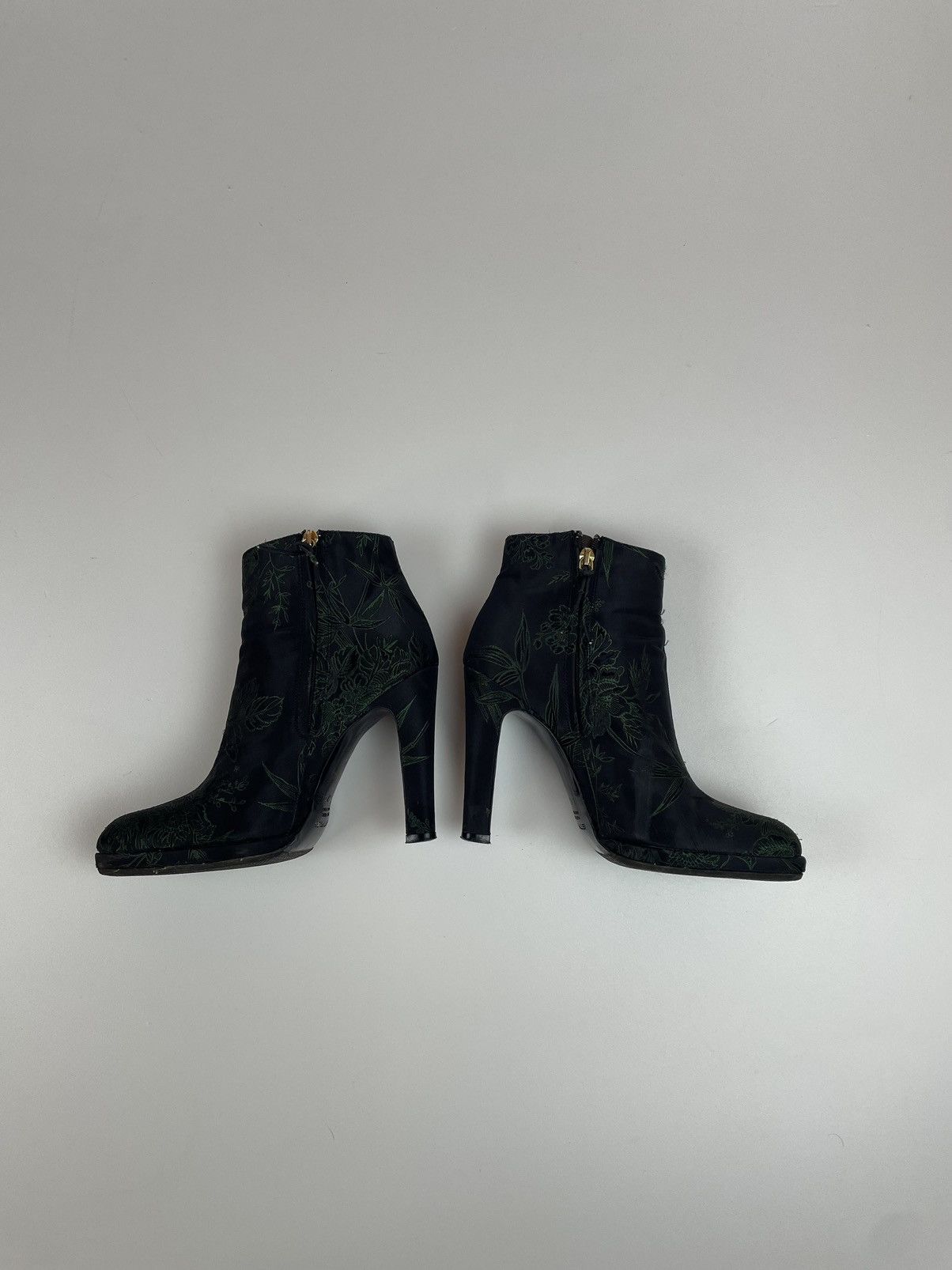 Etro Etro ankle boots Floral Pattern avant garde Womens size 37 Size US 4.5 / IT 34.5 - 3 Thumbnail
