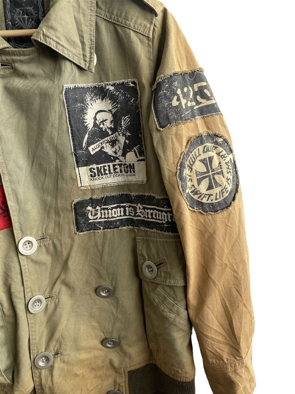 Japanese Brand Algonquins Jacket patches PUNK Size US S / EU 44-46 / 1 - 8 Thumbnail