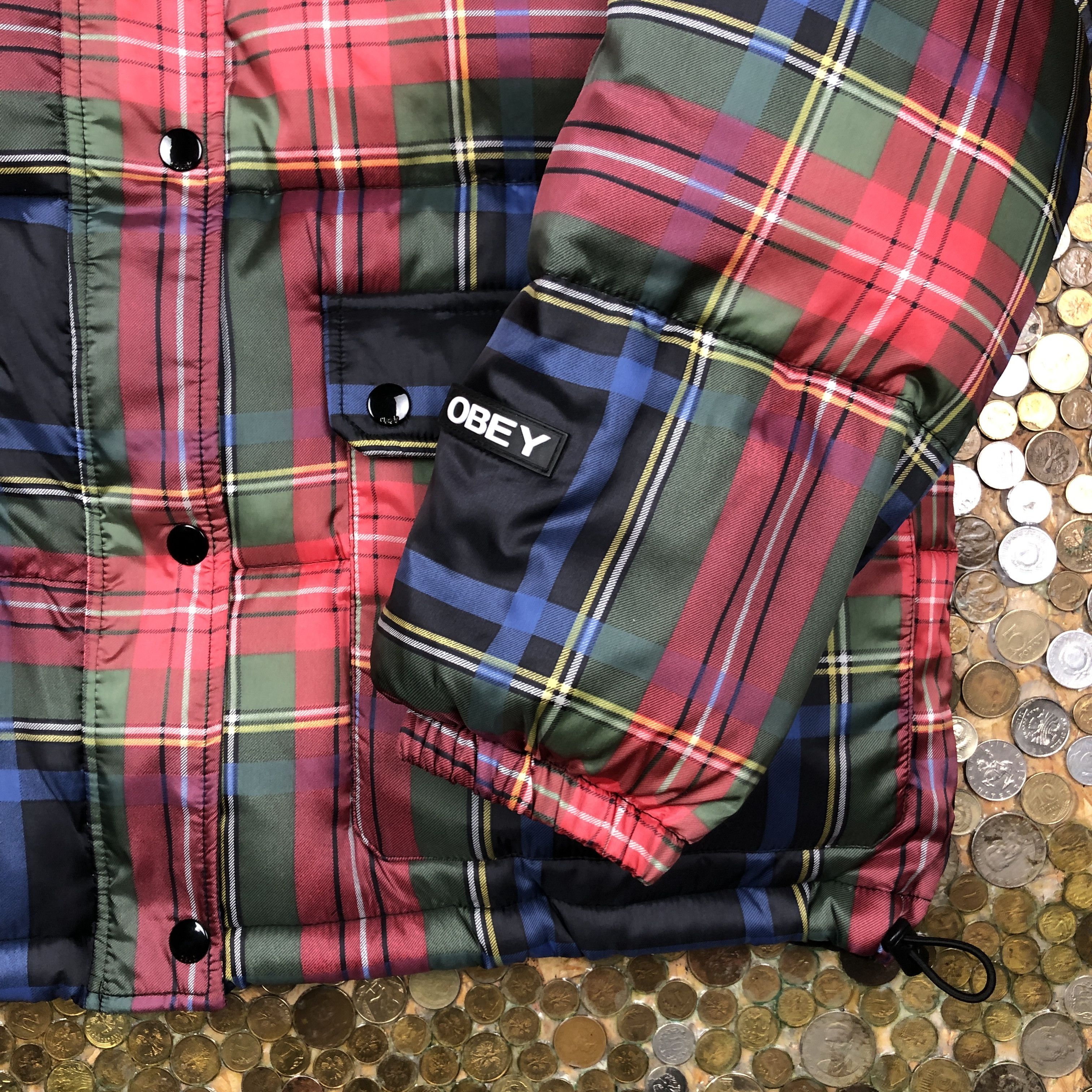 Obey Obey Checkred Vintage Puffer Jacket 90's Size US M / EU 48-50 / 2 - 4 Thumbnail