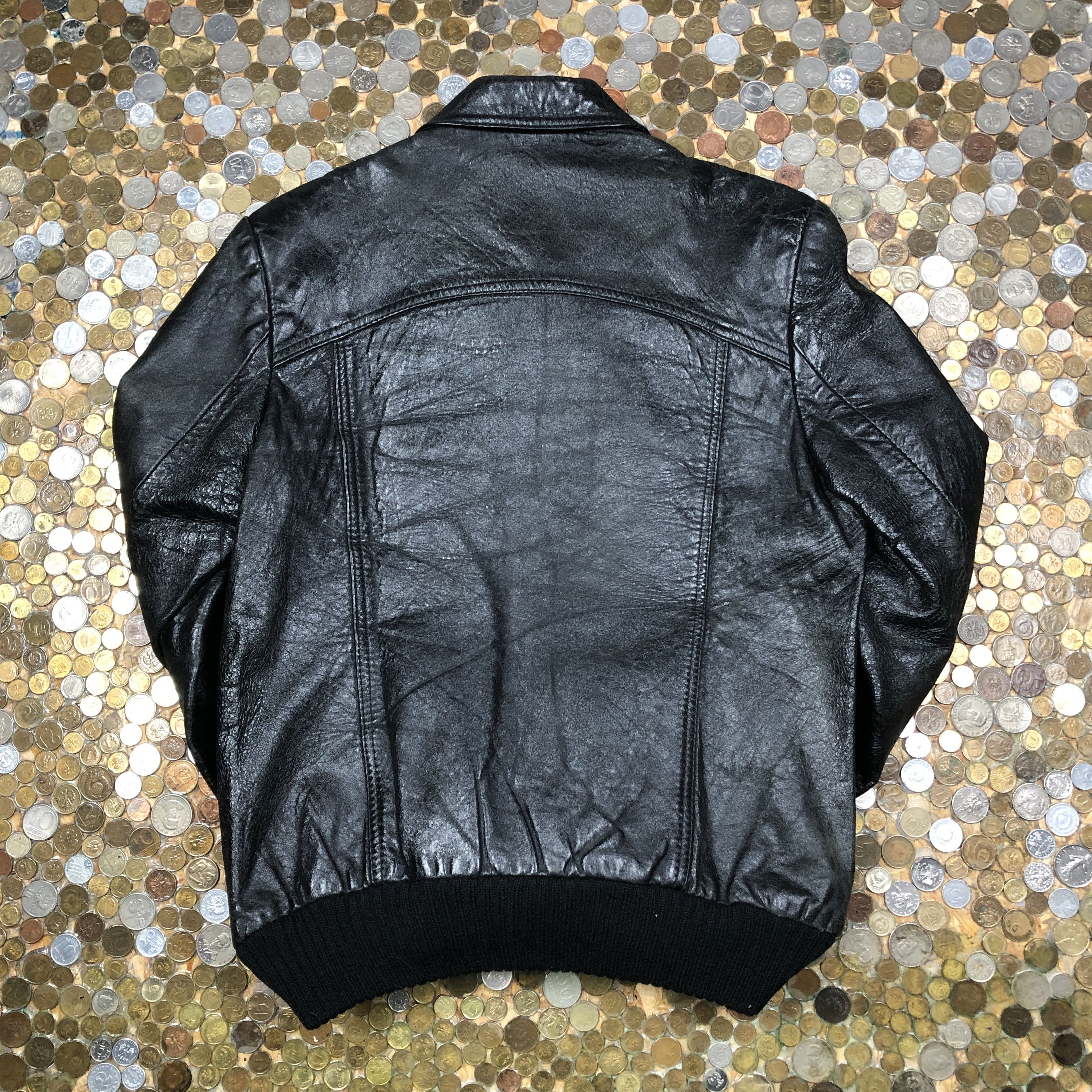 Vintage Vintage Leather Bomber jacket 90's Size S / US 4 / IT 40 - 6 Thumbnail