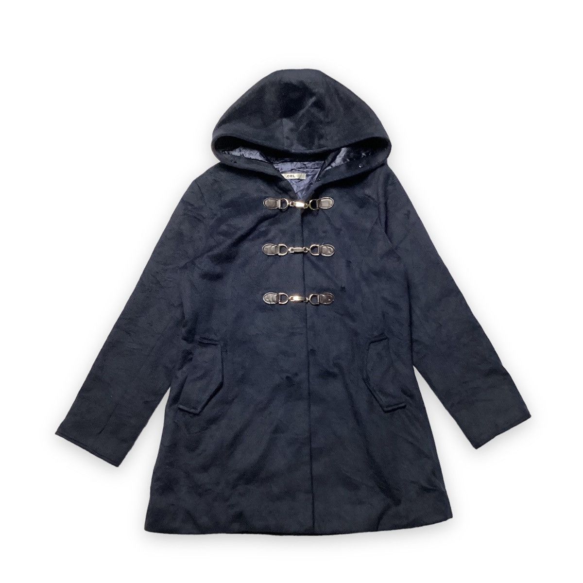 If Six Was Nine × Japanese Brand × Le Grande Bleu (L.G.B.) 🇯🇵 GRL WOOL LONG COAT JACKET Size US M / EU 48-50 / 2 - 1 Thumbnail