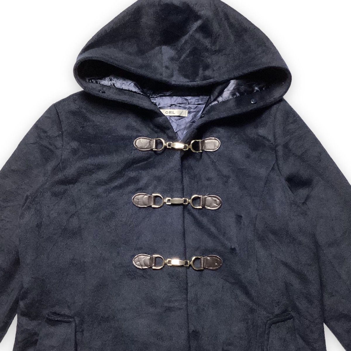 If Six Was Nine × Japanese Brand × Le Grande Bleu (L.G.B.) 🇯🇵 GRL WOOL LONG COAT JACKET Size US M / EU 48-50 / 2 - 3 Thumbnail