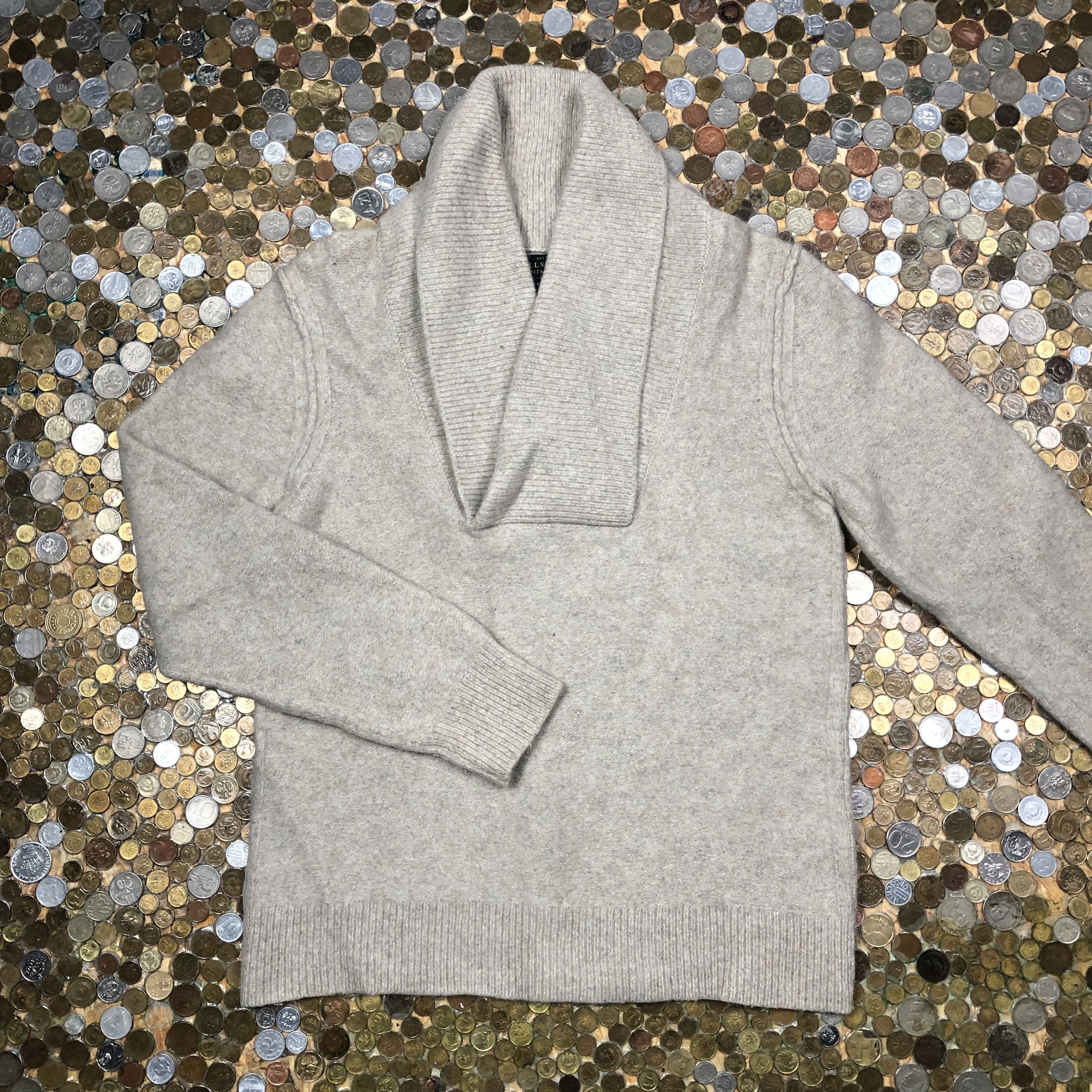 Allsaints Vintage Sweater Golf Laine Angora Cotton