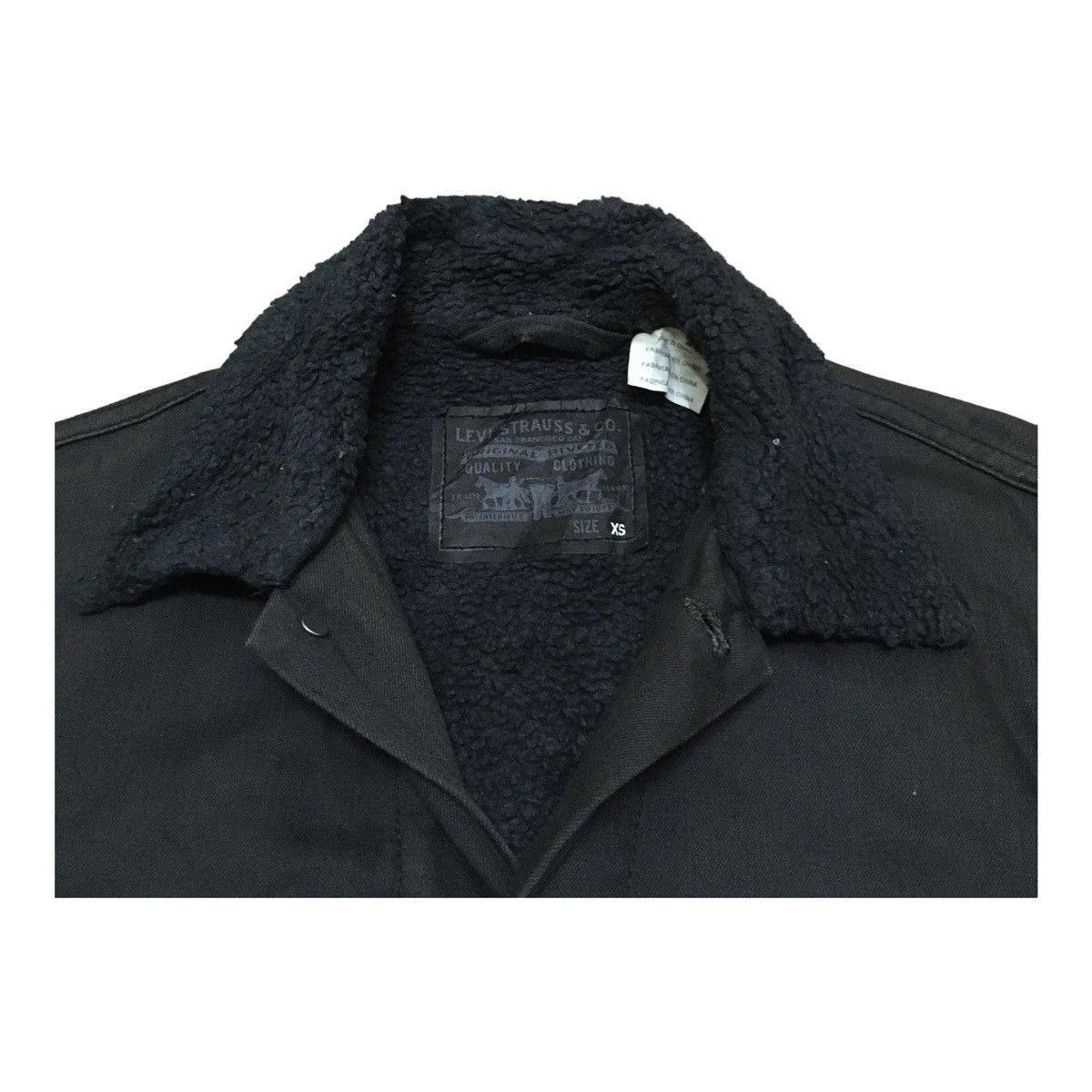 Levi's Rare Design Vintage Brand Levis Sherpa Jacket 2000s Size US XS / EU 42 / 0 - 8 Thumbnail