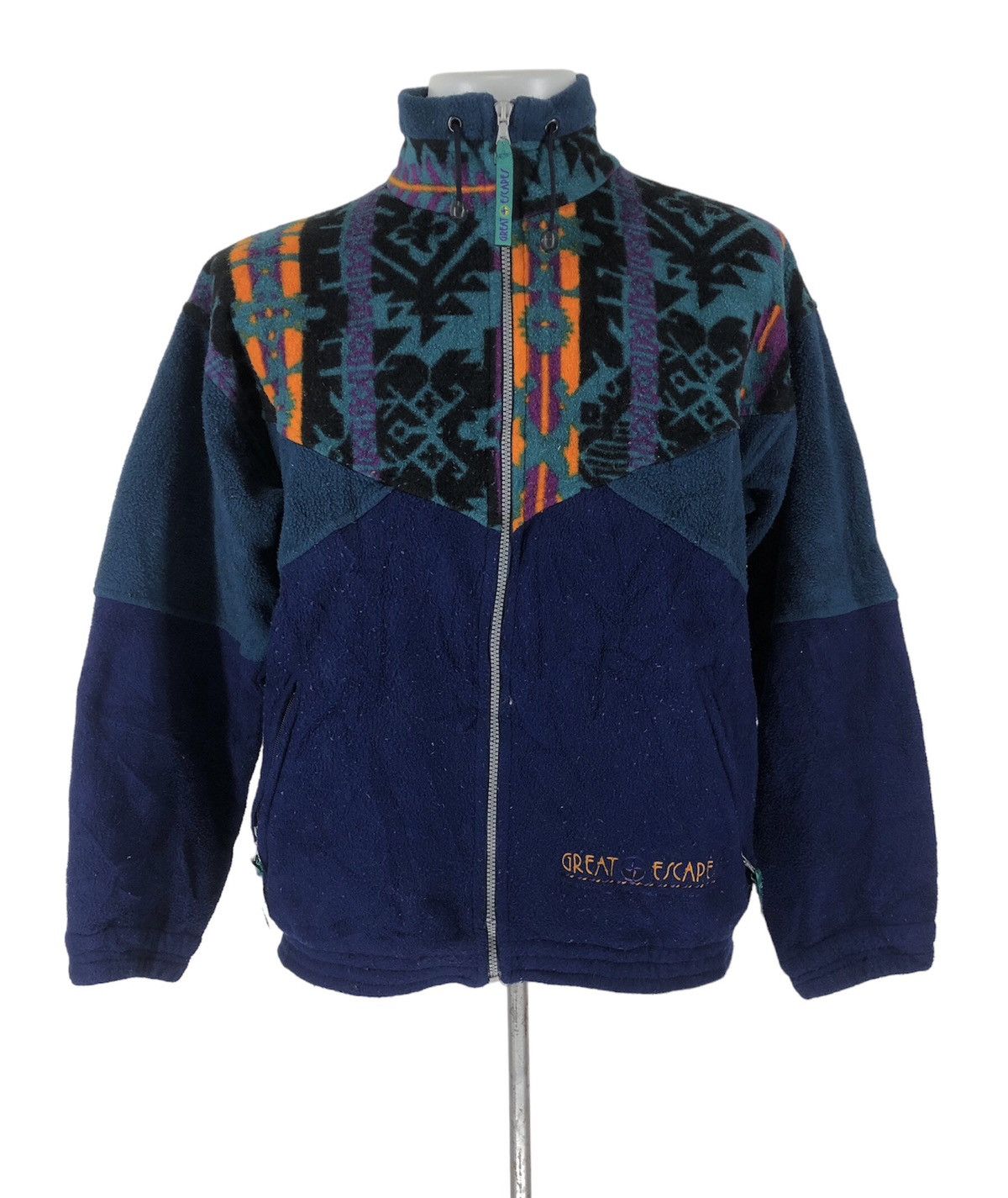 Great Escapes Navajo fleece zipper sweater