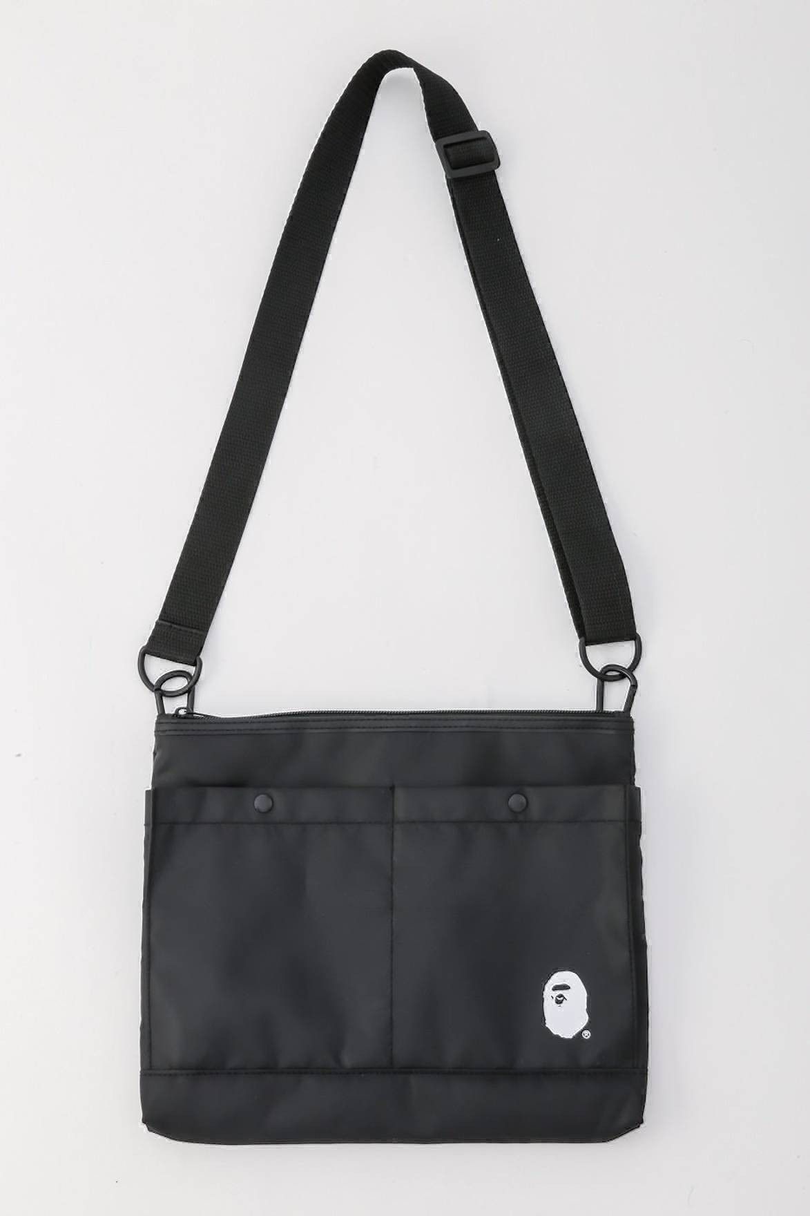 Bape Bape Logo Shoulder Messenger Bag Black - A Bathing Ape Size ONE SIZE - 3 Thumbnail