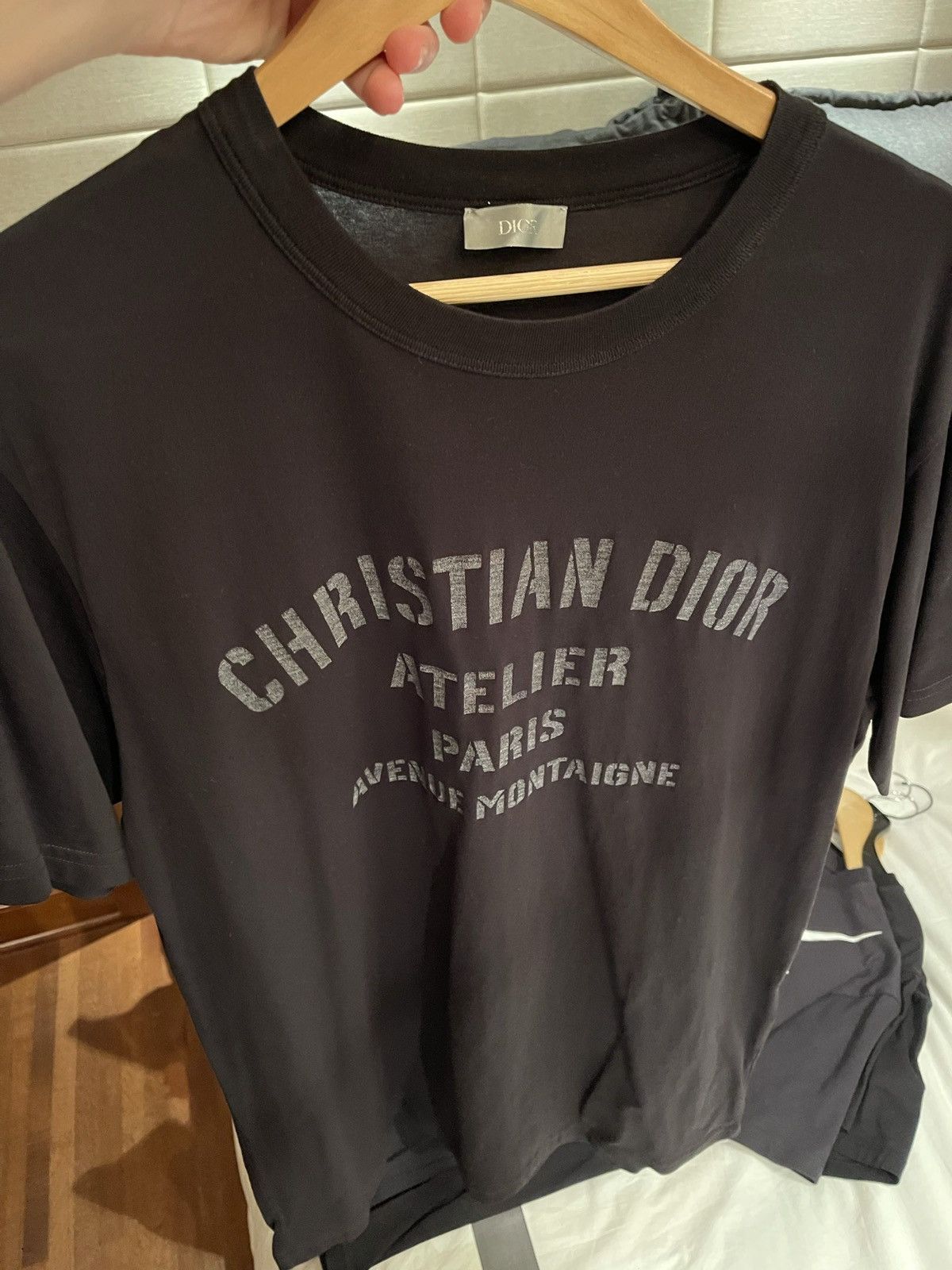 Dior Christian Dior black 'Atelier' T-shirt | Grailed