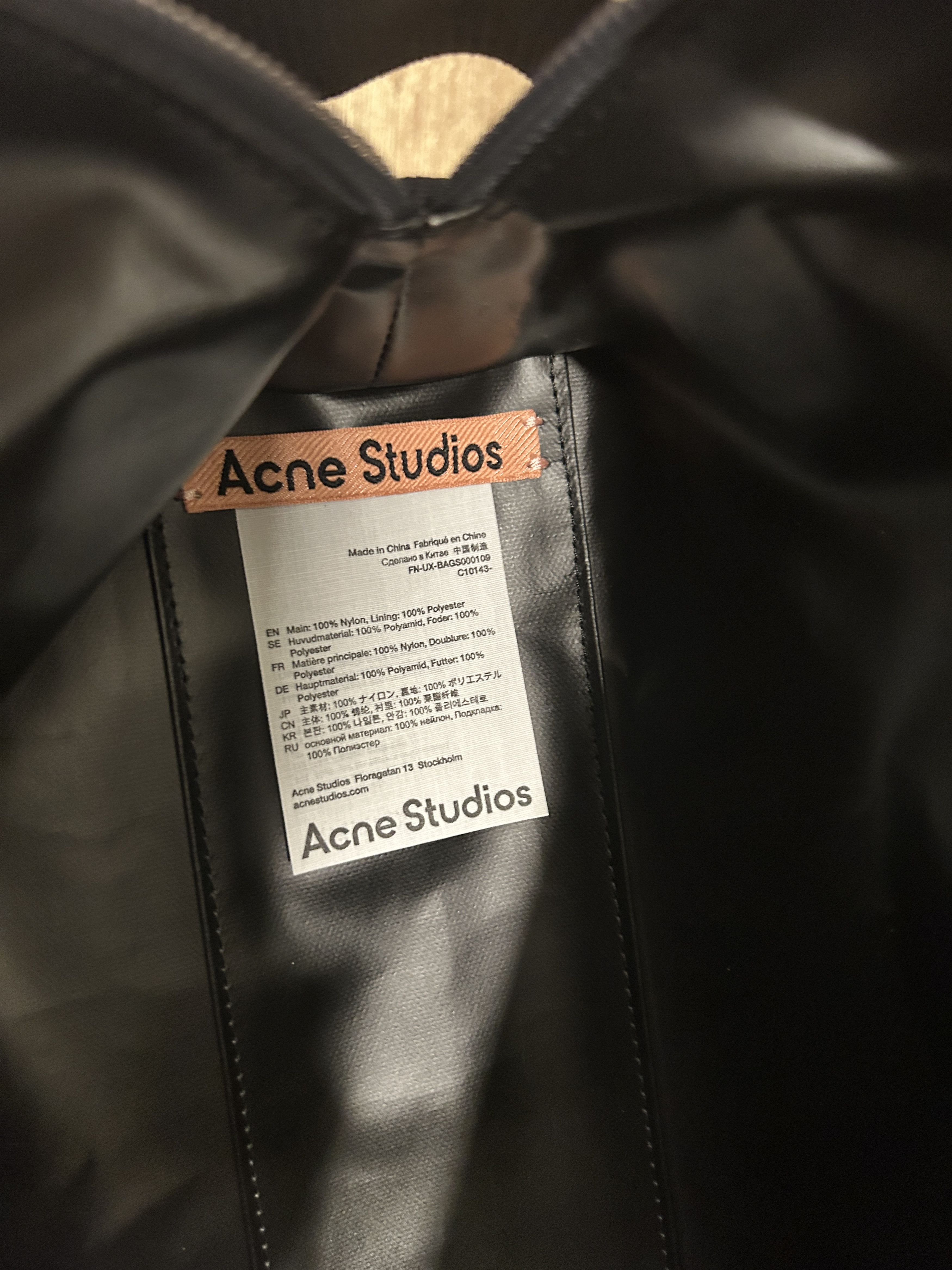 Acne Studios Acne Studios Nylon Pouch Bag Black Size ONE SIZE - 4 Thumbnail