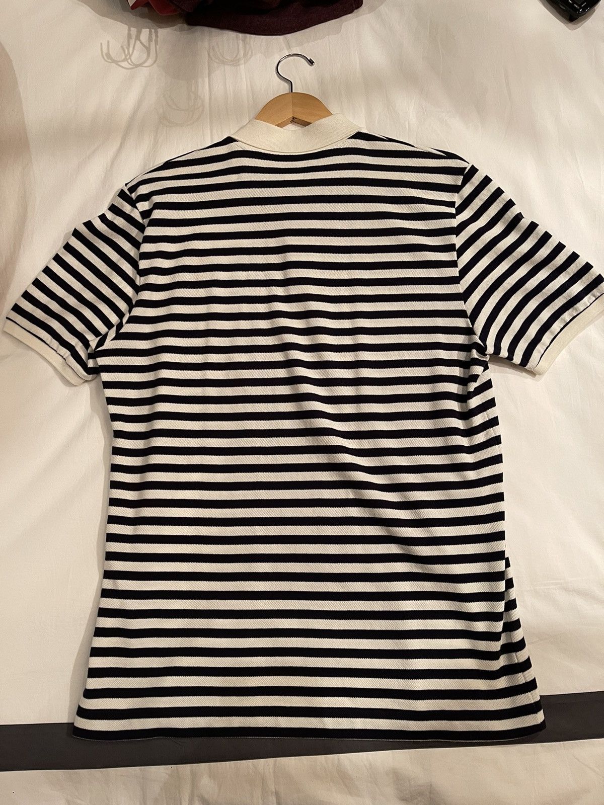 Gucci Gucci Patched black and white Striped Polo Size US XL / EU 56 / 4 - 2 Thumbnail