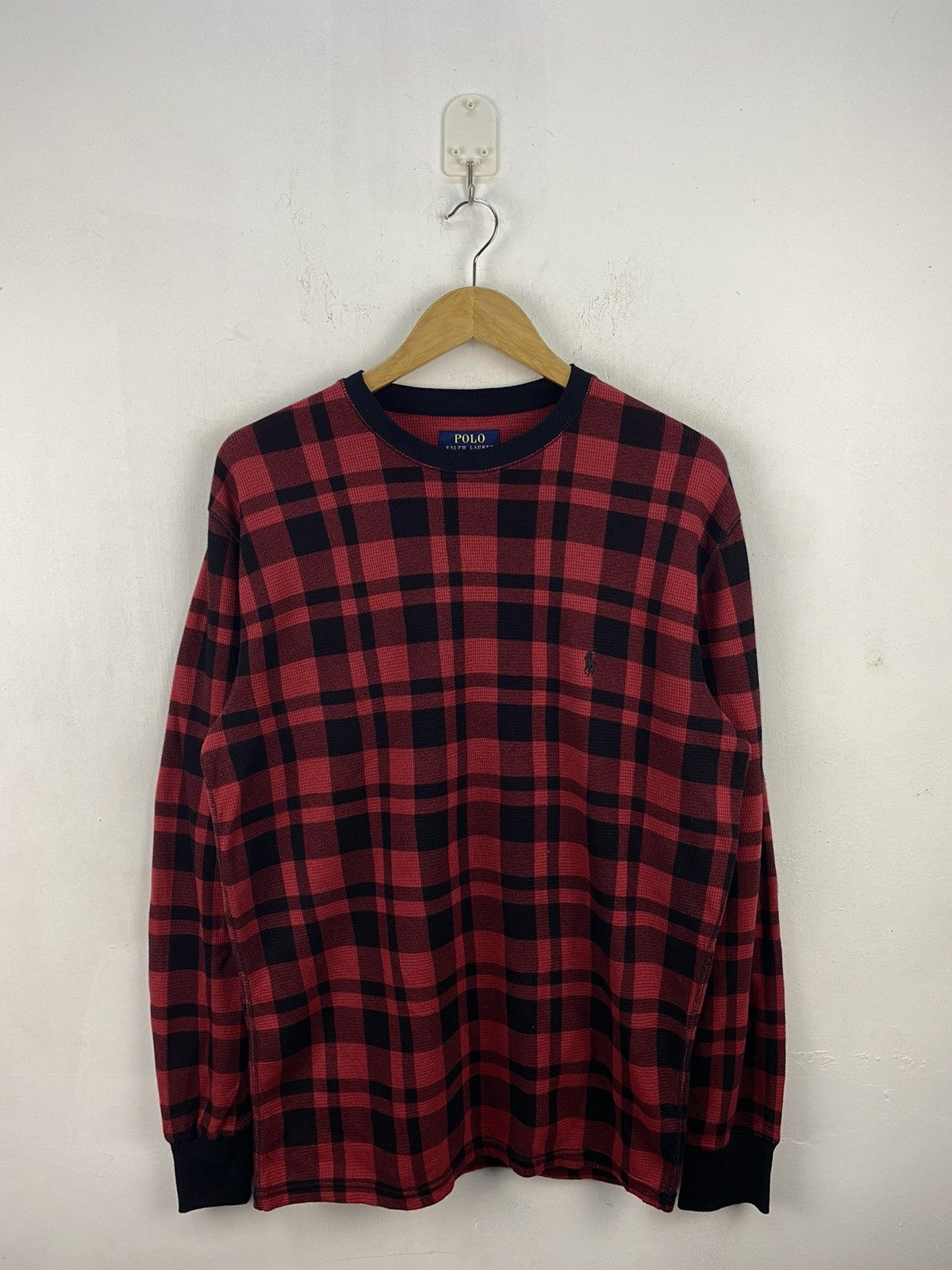 Polo Ralph Lauren Vintage Polo Ralph Lauren Sweatshirt Red Tartan Punk Style Size US M / EU 48-50 / 2 - 5 Thumbnail
