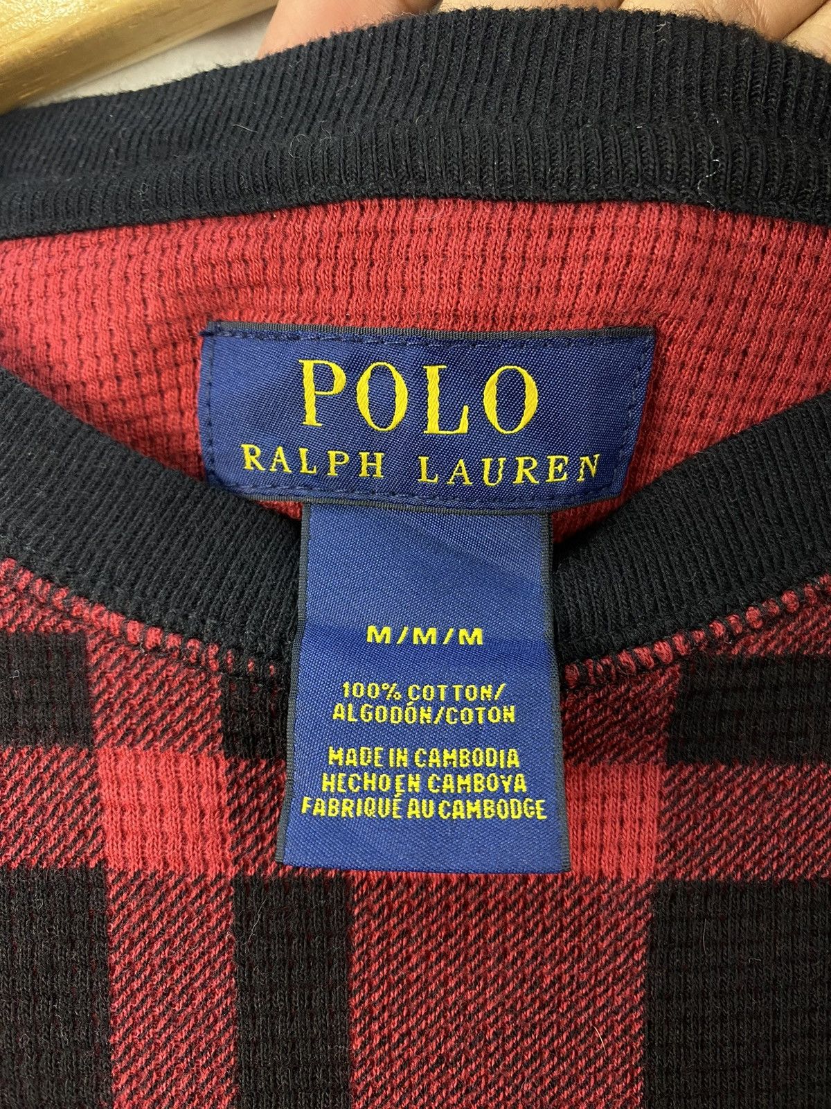 Polo Ralph Lauren Vintage Polo Ralph Lauren Sweatshirt Red Tartan Punk Style Size US M / EU 48-50 / 2 - 4 Thumbnail