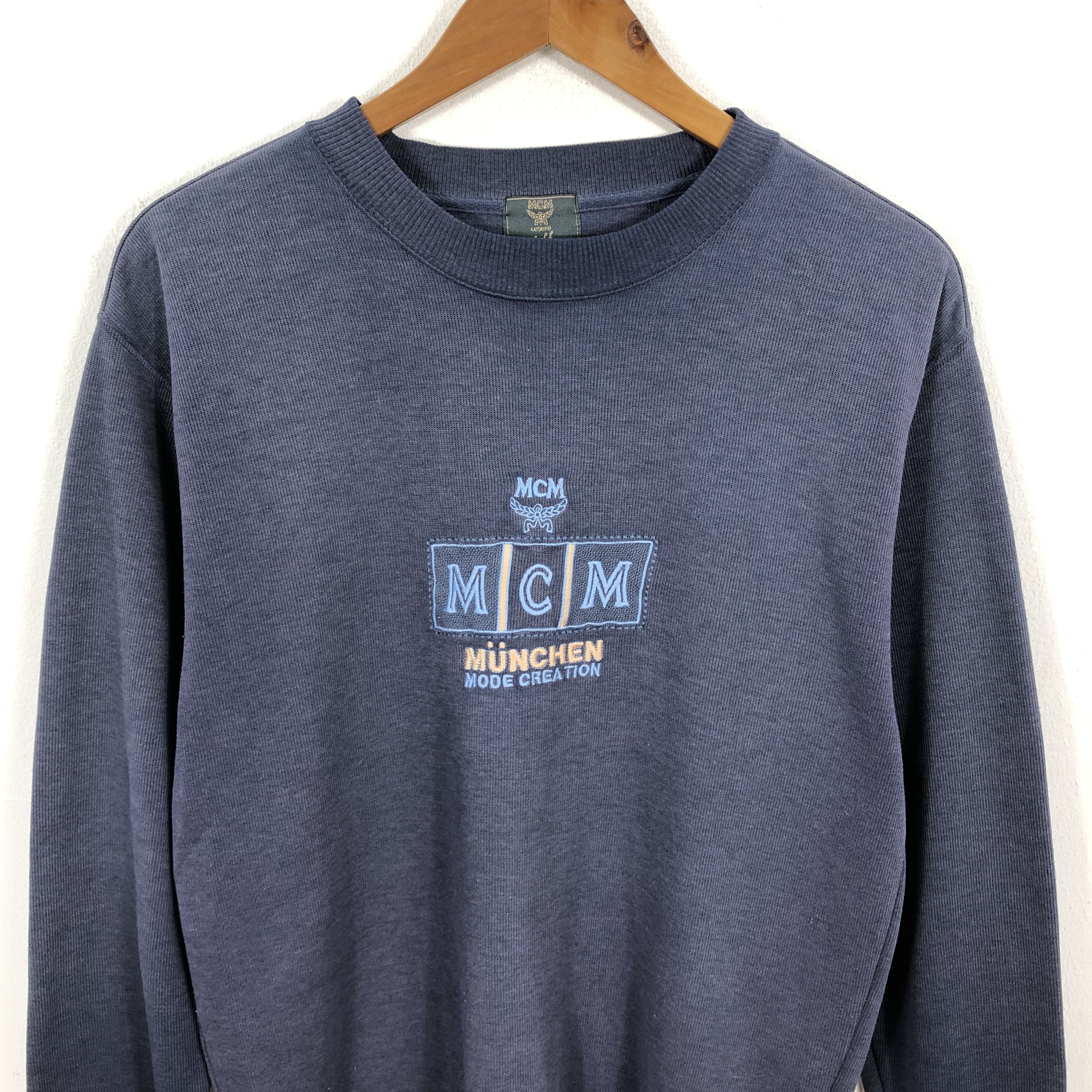 MCM Vintage 90s MCM Faded Sweatshirt Size US S / EU 44-46 / 1 - 3 Thumbnail