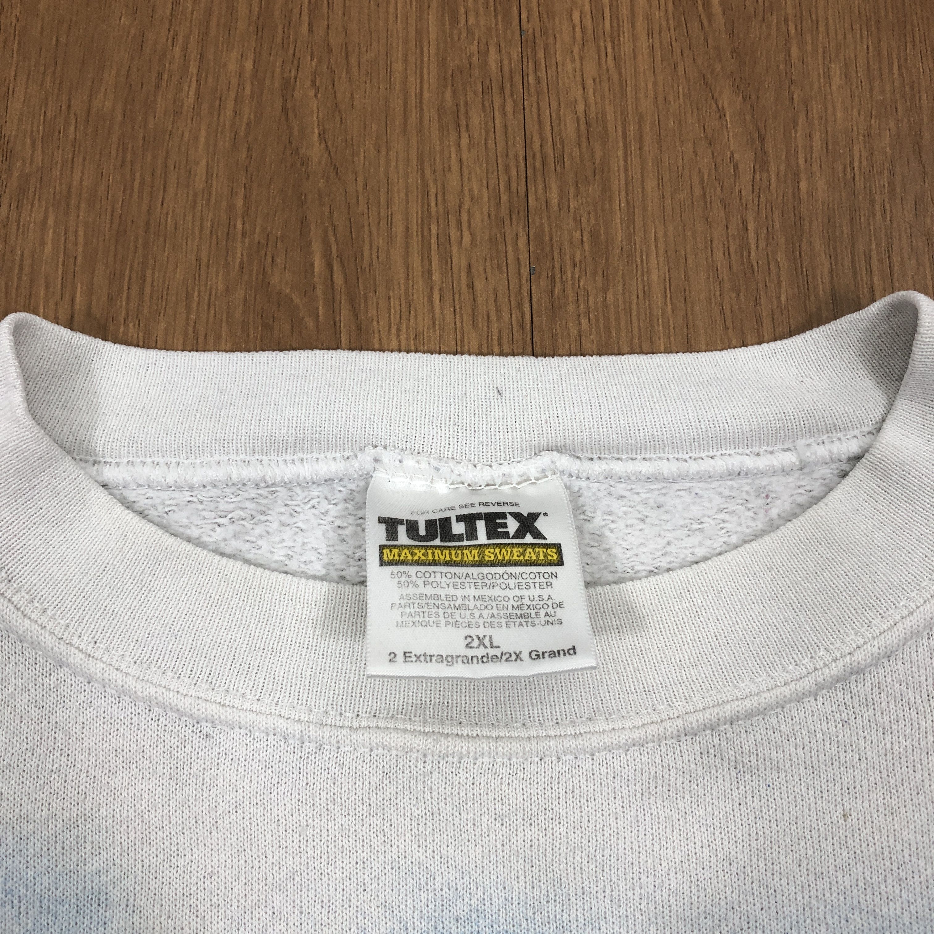 Vintage × Warner Bros Vintage 90s Tazmania Looney Tunes White Sweatshirt Size US XXL / EU 58 / 5 - 7 Thumbnail