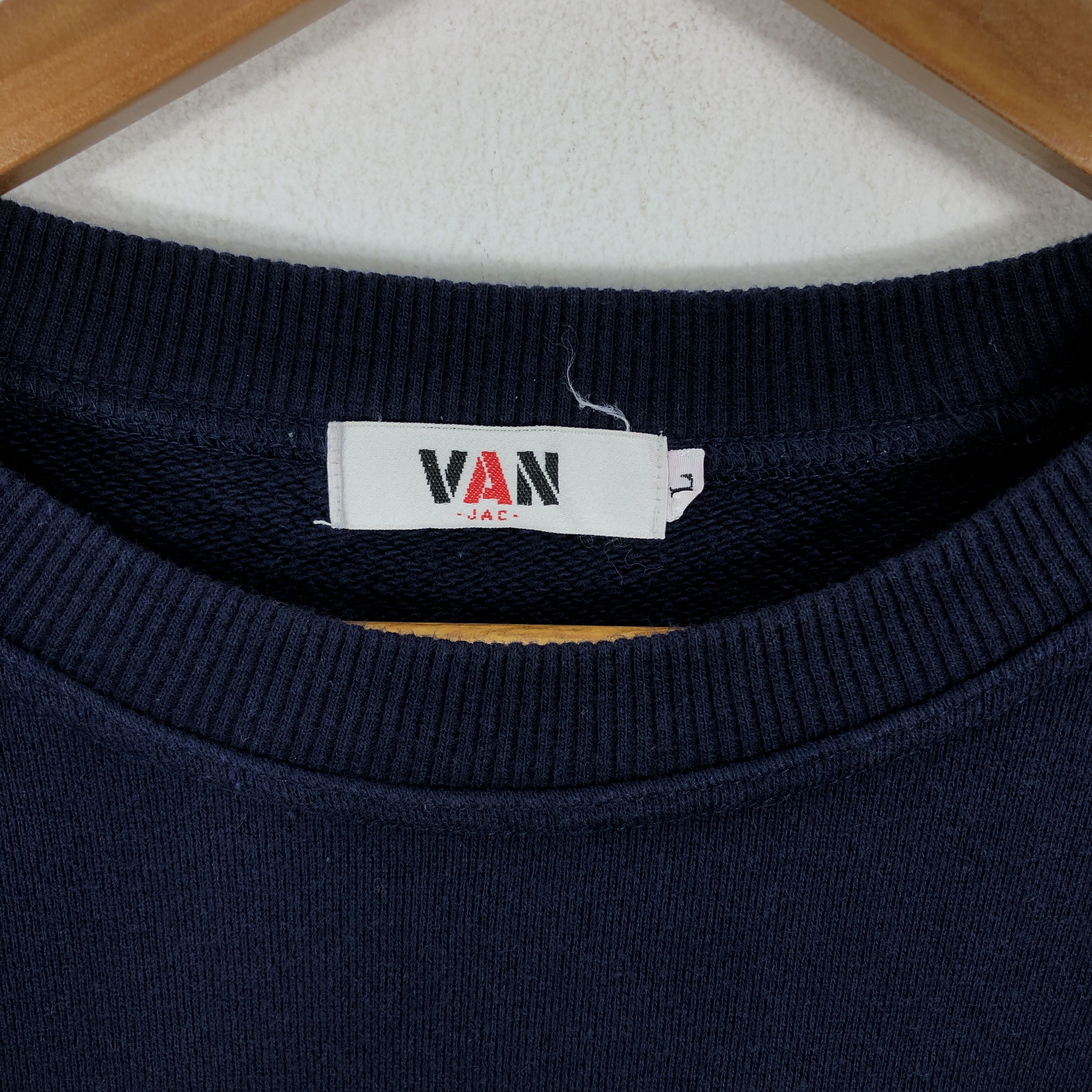 Japanese Brand × Vintage Vintage Van Jac Sweatshirt Embroidery Crewneck Pullover Size US L / EU 52-54 / 3 - 4 Thumbnail