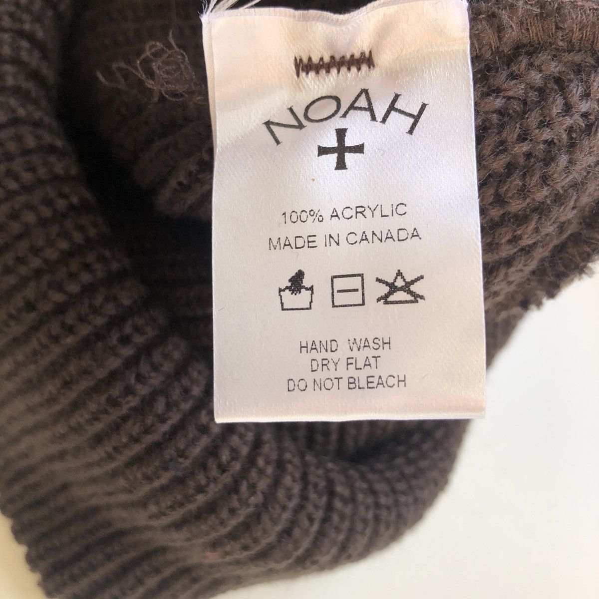 Noah Noah Core Logo Beanie DARK BROWN Size ONE SIZE - 3 Thumbnail