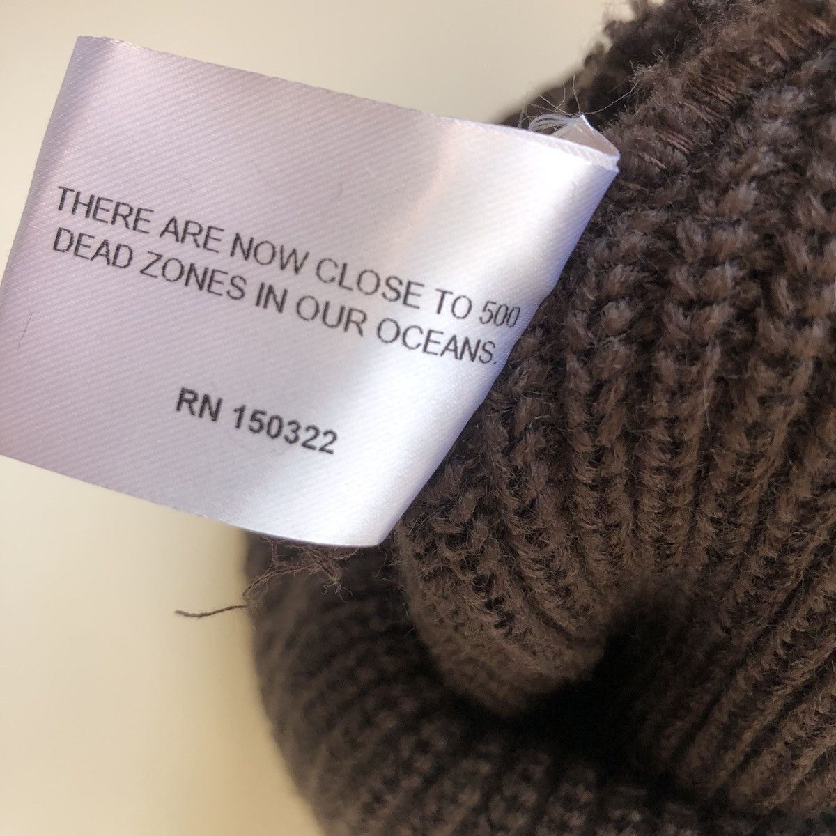 Noah Noah Core Logo Beanie DARK BROWN Size ONE SIZE - 4 Thumbnail