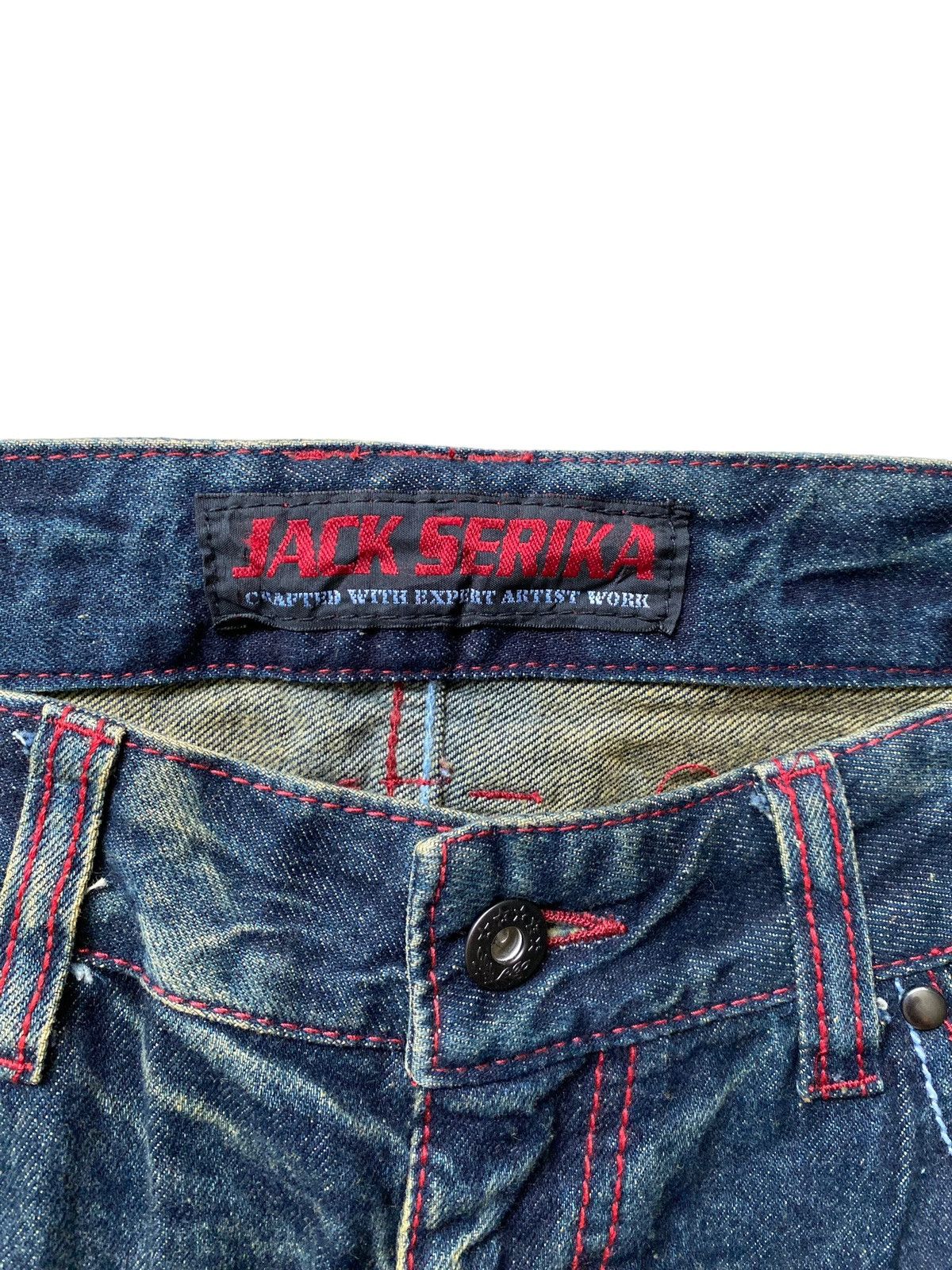 Hysteric Glamour × Japanese Brand × Tornado Mart Jack Serika Denim Punk Design Undercover rare Size US 33 - 9 Thumbnail