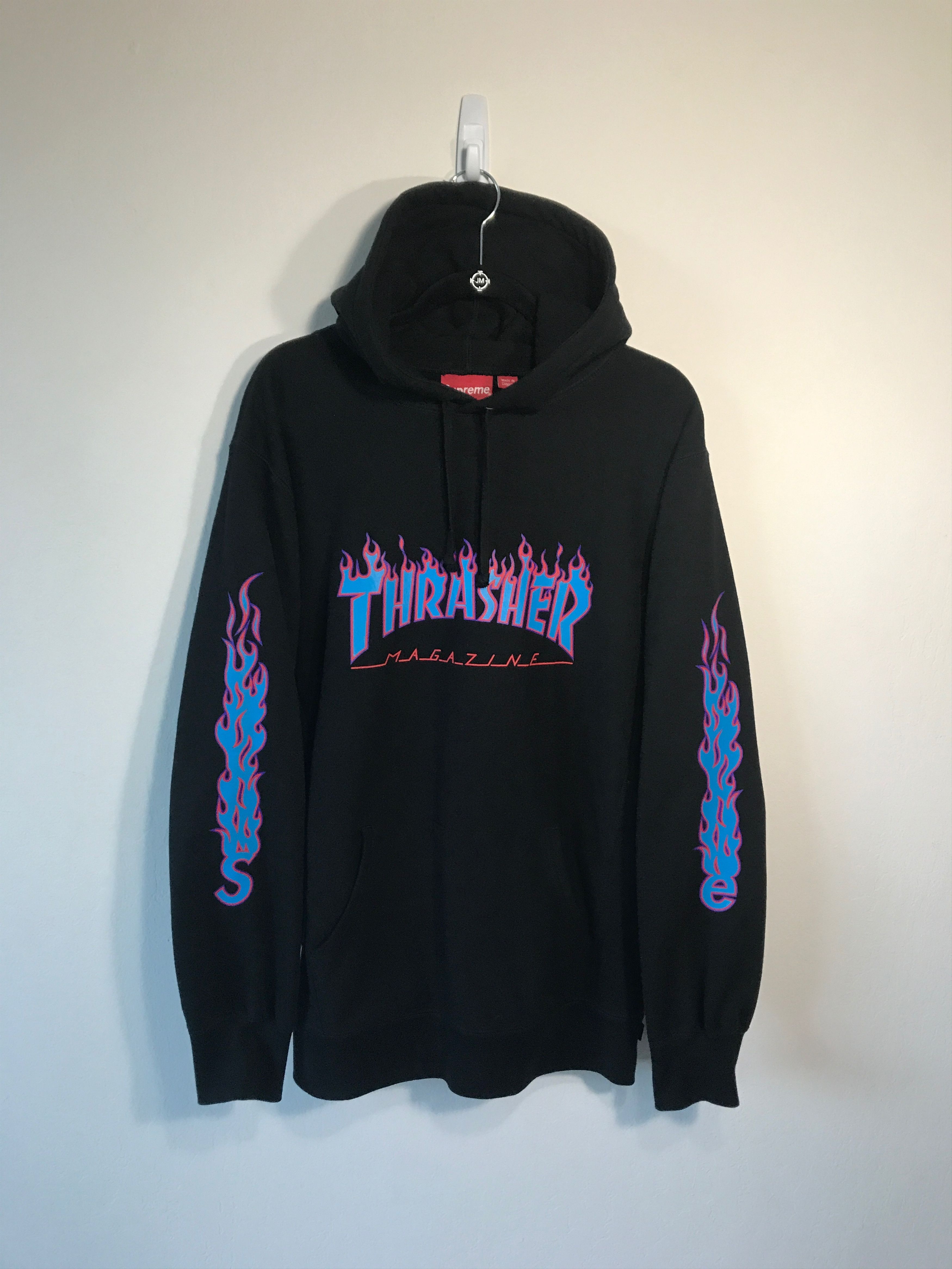 Blue fire thrasher on sale hoodie