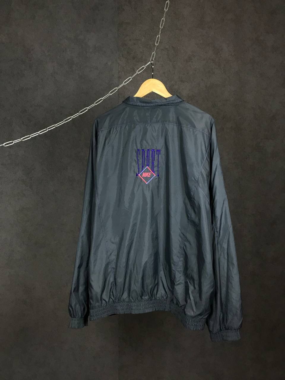 Vintage Nike swoosh streetwear vintage overprinted light jacket Size US XXL / EU 58 / 5 - 5 Thumbnail