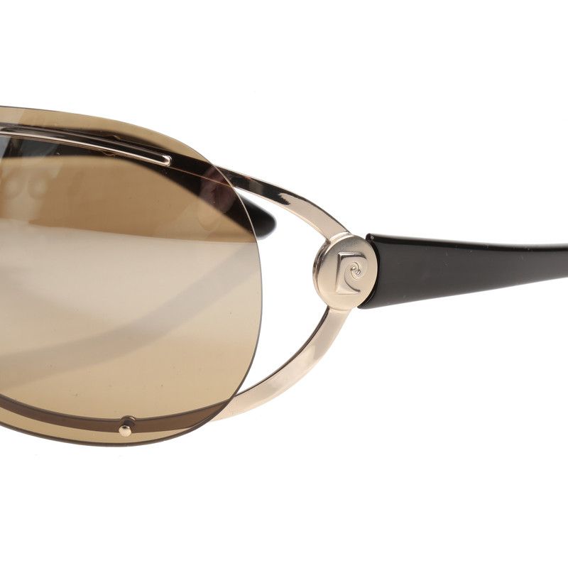 Pierre Cardin Pierre Cardin 00's Black Mask Sunglasses Size ONE SIZE - 4 Thumbnail