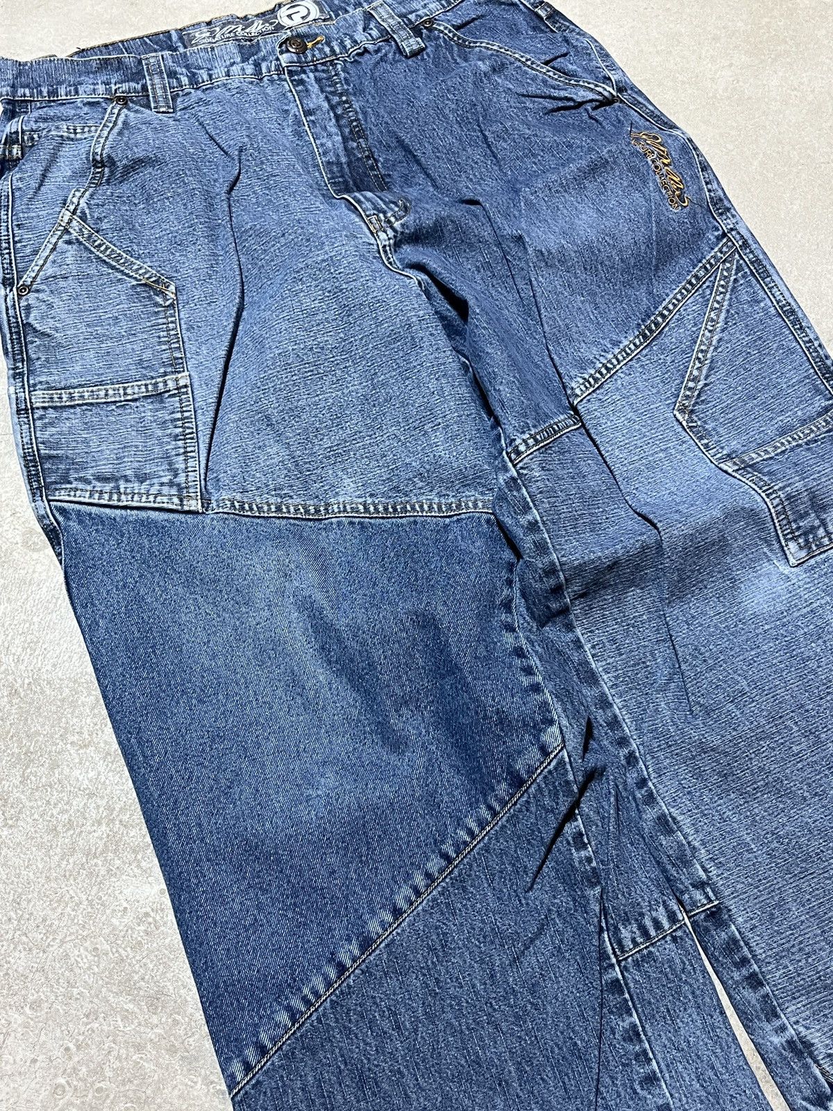 JNCO Y2K Paul Miller Patch Jeans Size US 36 / EU 52 - 2 Thumbnail